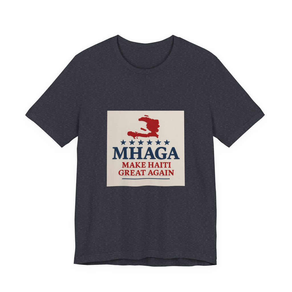Unisex Jersey Short Sleeve Tee – MHAGA Make Haiti Great Again Shirt, Casual Wear, Gift for Activists, Festival Apparel, Travel Tee