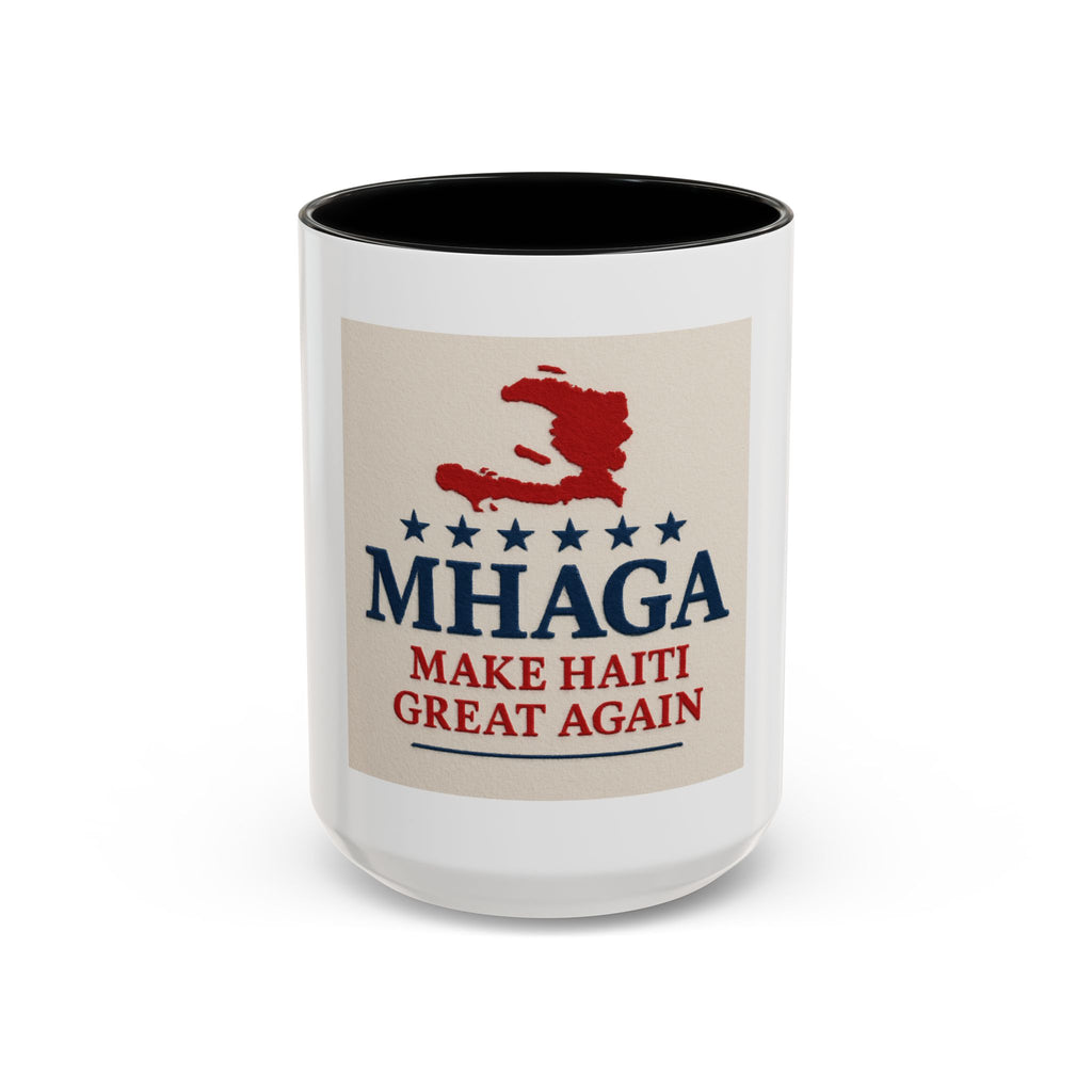 Patriotic Coffee Mug - MHAGA (Make Haiti Great Again) | Unique Gift for Coffee Lovers, Haitian Pride, Political Humor
