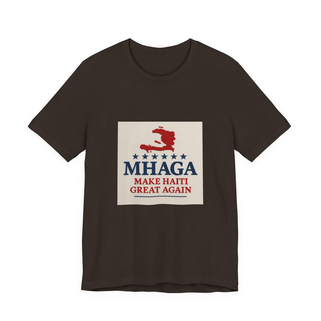 Unisex Jersey Short Sleeve Tee – MHAGA Make Haiti Great Again Shirt, Casual Wear, Gift for Activists, Festival Apparel, Travel Tee