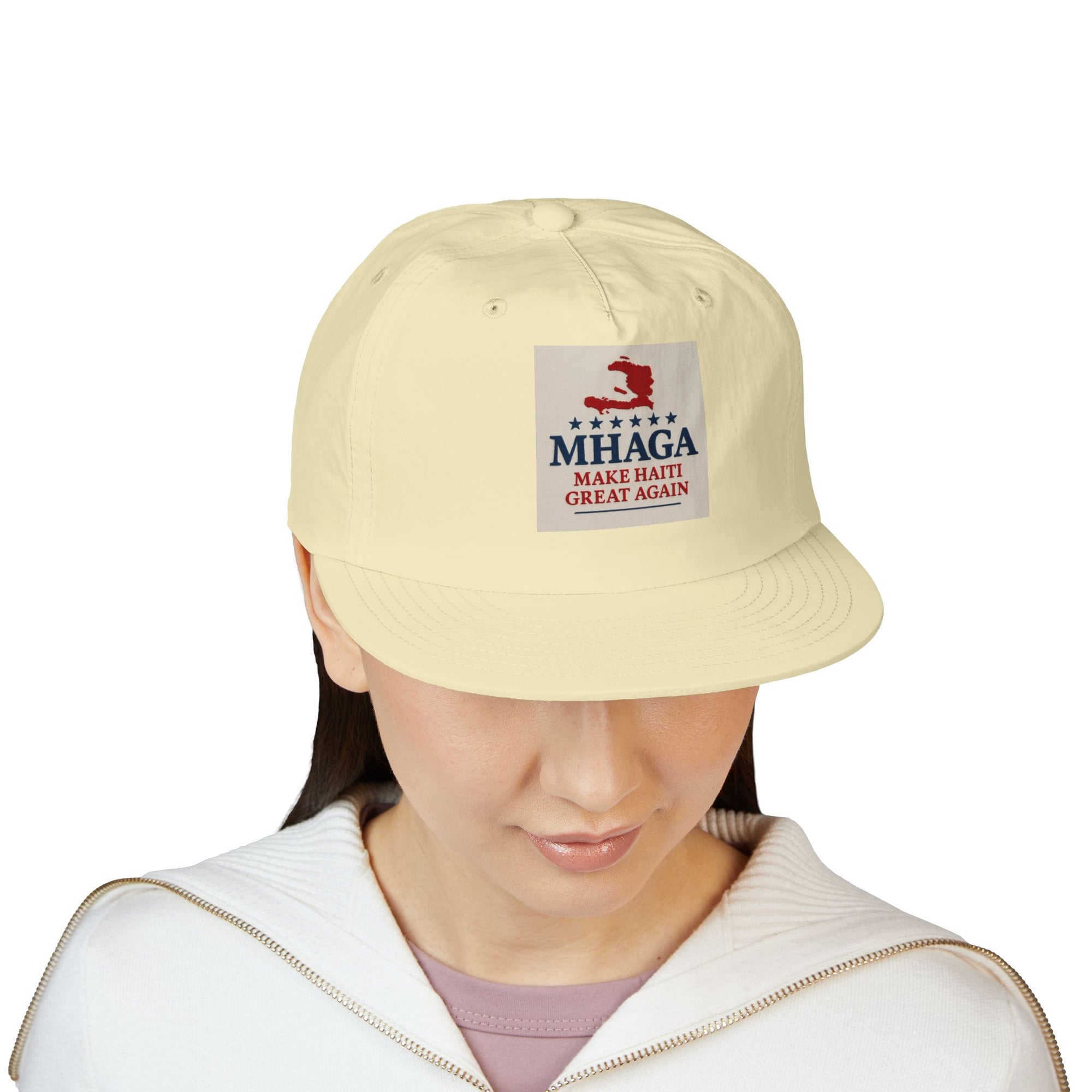 Surf Cap with 'MHAGA - Make Haiti Great Again' Design | Ideal for Beach Days, Casual Outings, Summer Festivals, Travel Adventures, Gift Idea