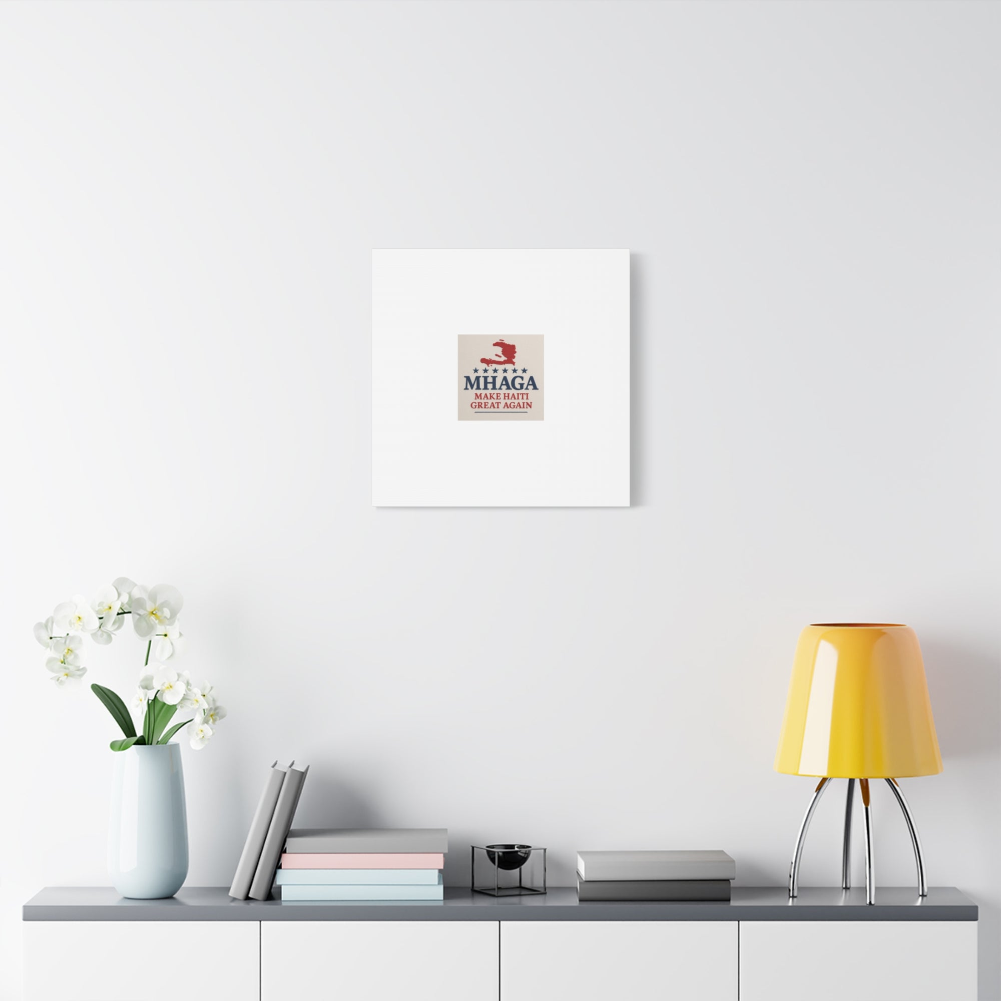 Matte Canvas Wall Art - MHAGA Make Haiti Great Again, Political Decor, Haitian Pride, Home Gallery, Unique Gift Idea