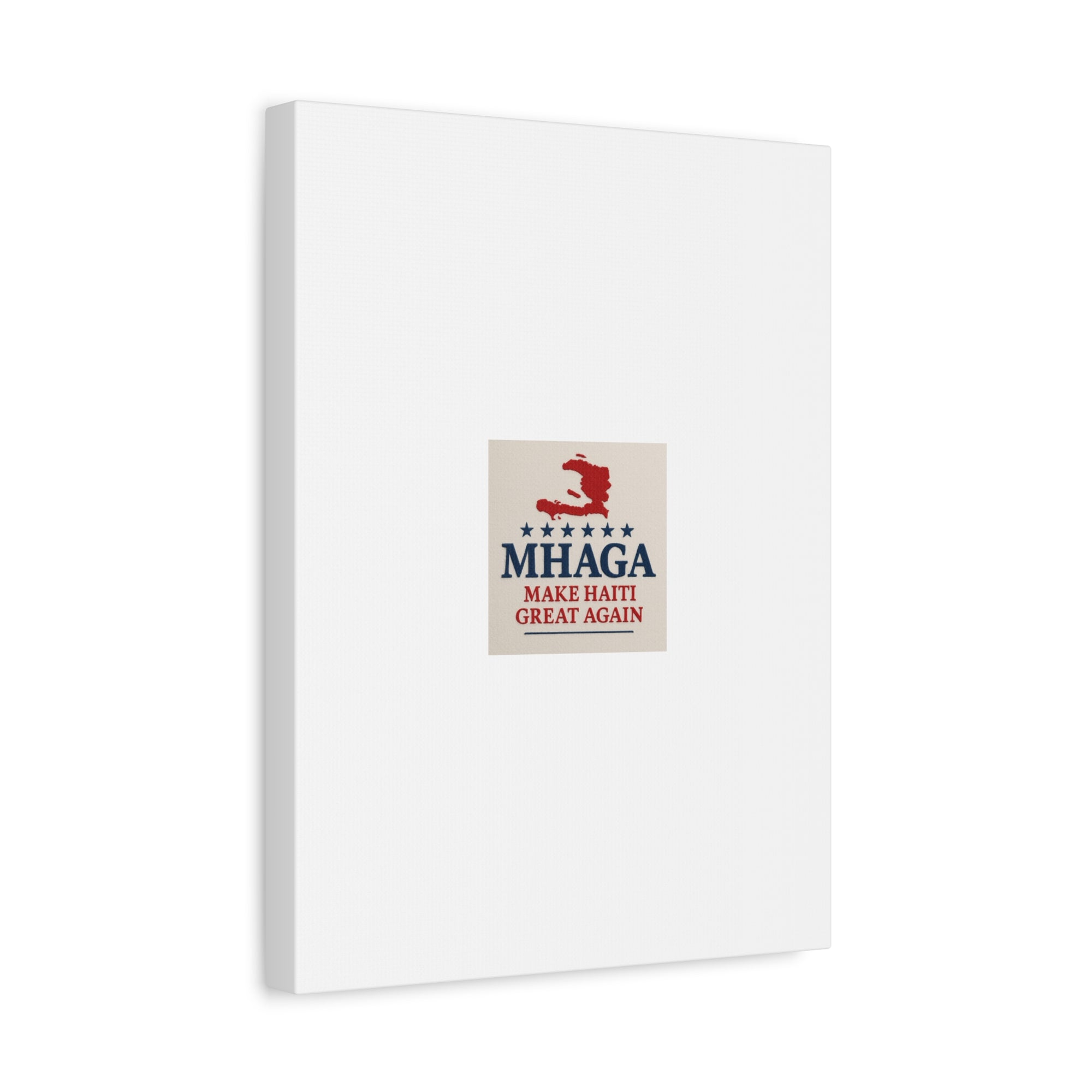 Matte Canvas Wall Art - MHAGA Make Haiti Great Again, Political Decor, Haitian Pride, Home Gallery, Unique Gift Idea