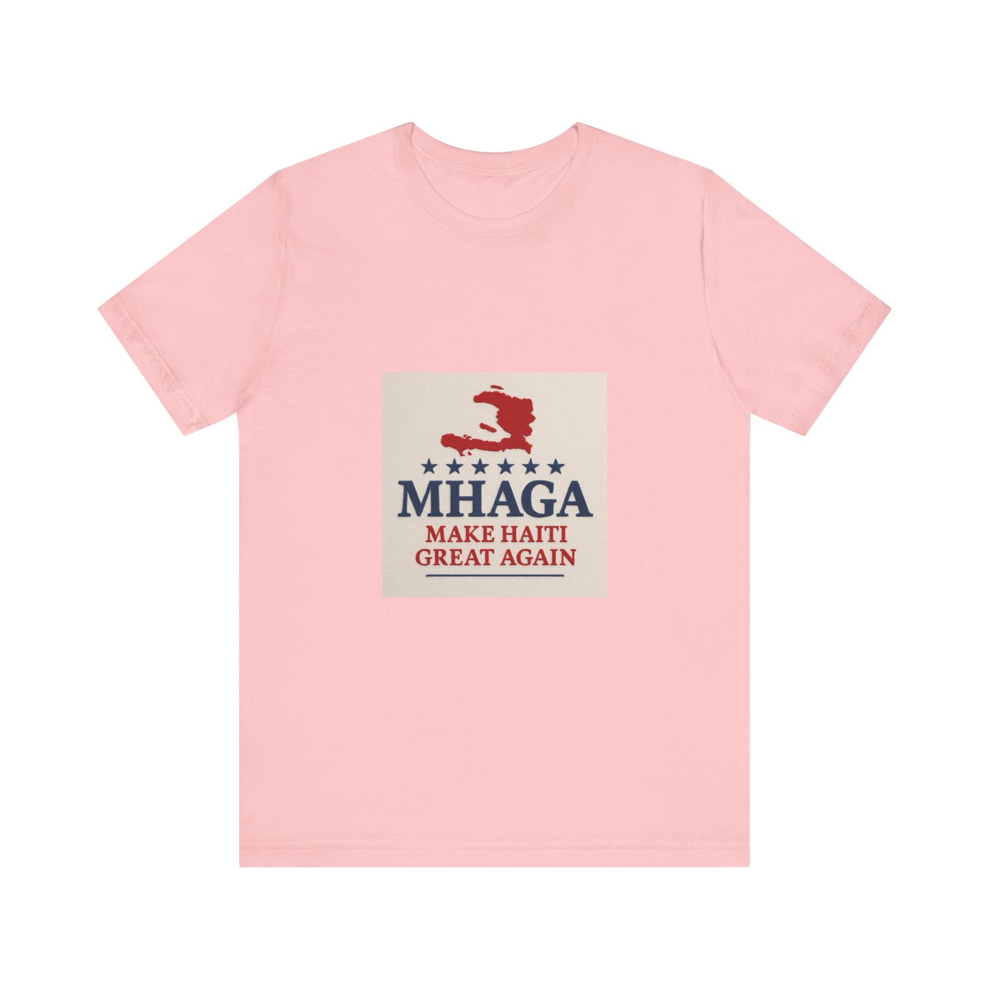 Patriotic Short Sleeve Tee, Unisex Jersey T-Shirt for Summer Celebrations, Haiti Pride, Casual Wear, Gift Idea for Holidays