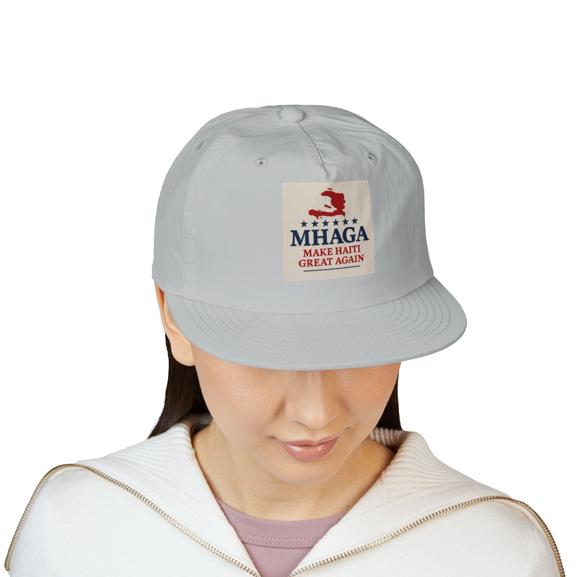 Surf Cap with 'MHAGA - Make Haiti Great Again' Design | Ideal for Beach Days, Casual Outings, Summer Festivals, Travel Adventures, Gift Idea