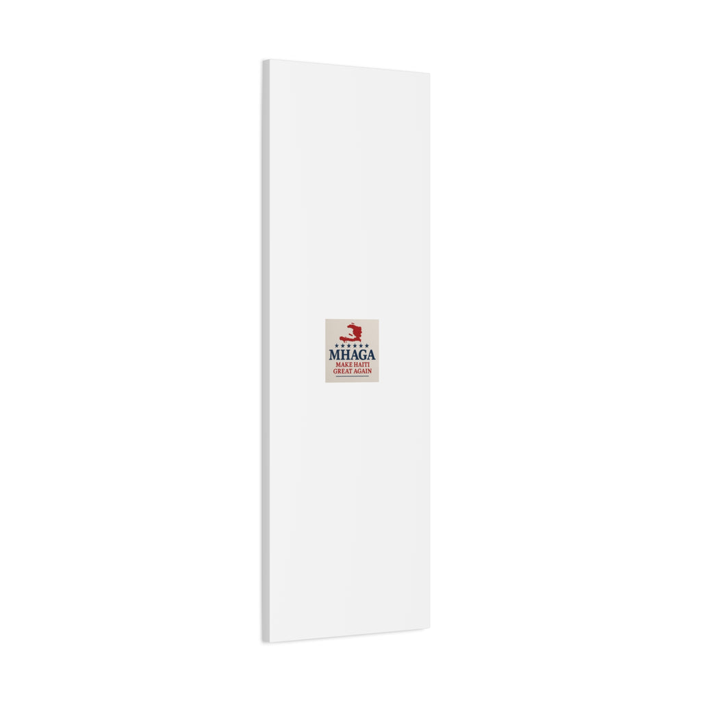 Matte Canvas Wall Art - MHAGA Make Haiti Great Again, Political Decor, Haitian Pride, Home Gallery, Unique Gift Idea