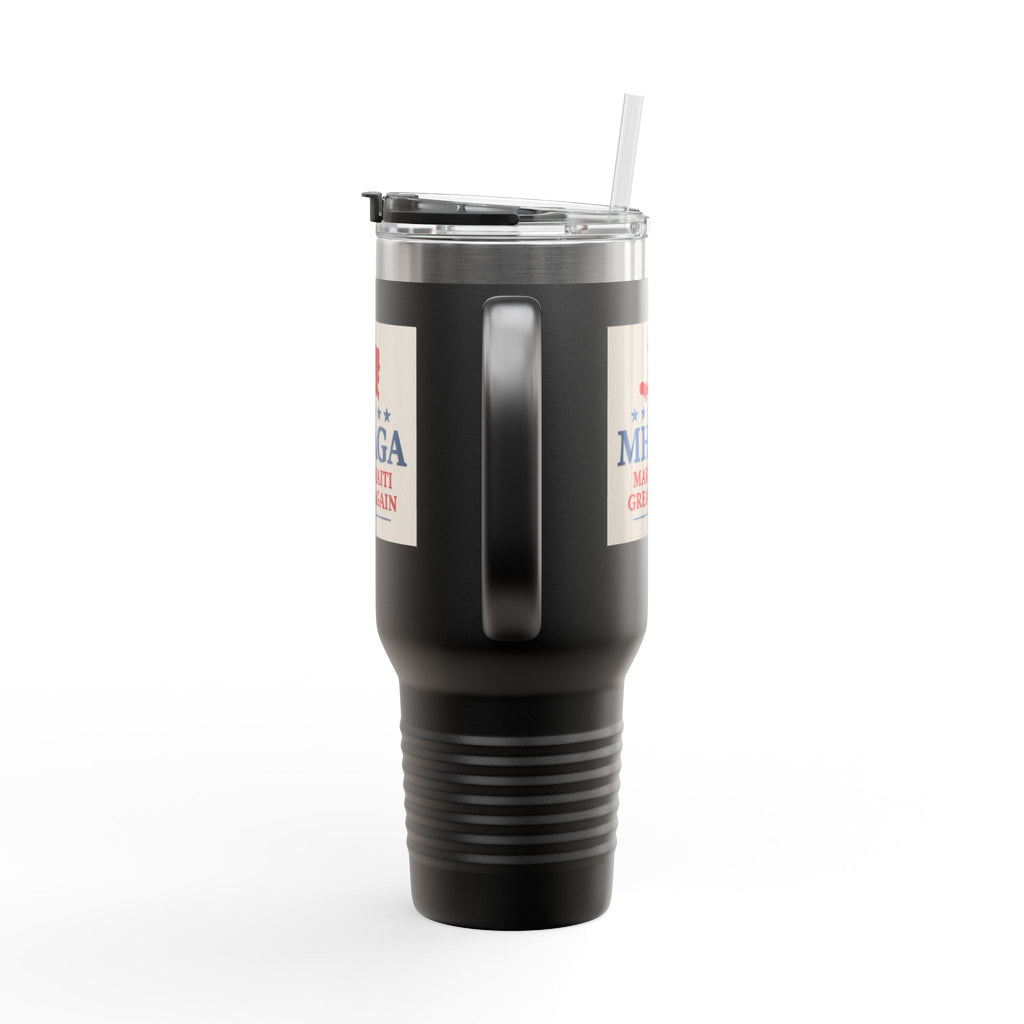 Insulated Travel Mug - MHAGA: Make Haiti Great Again, Perfect for Coffee Lovers, Road Trips, Gifts, 40oz Outdoor Adventure
