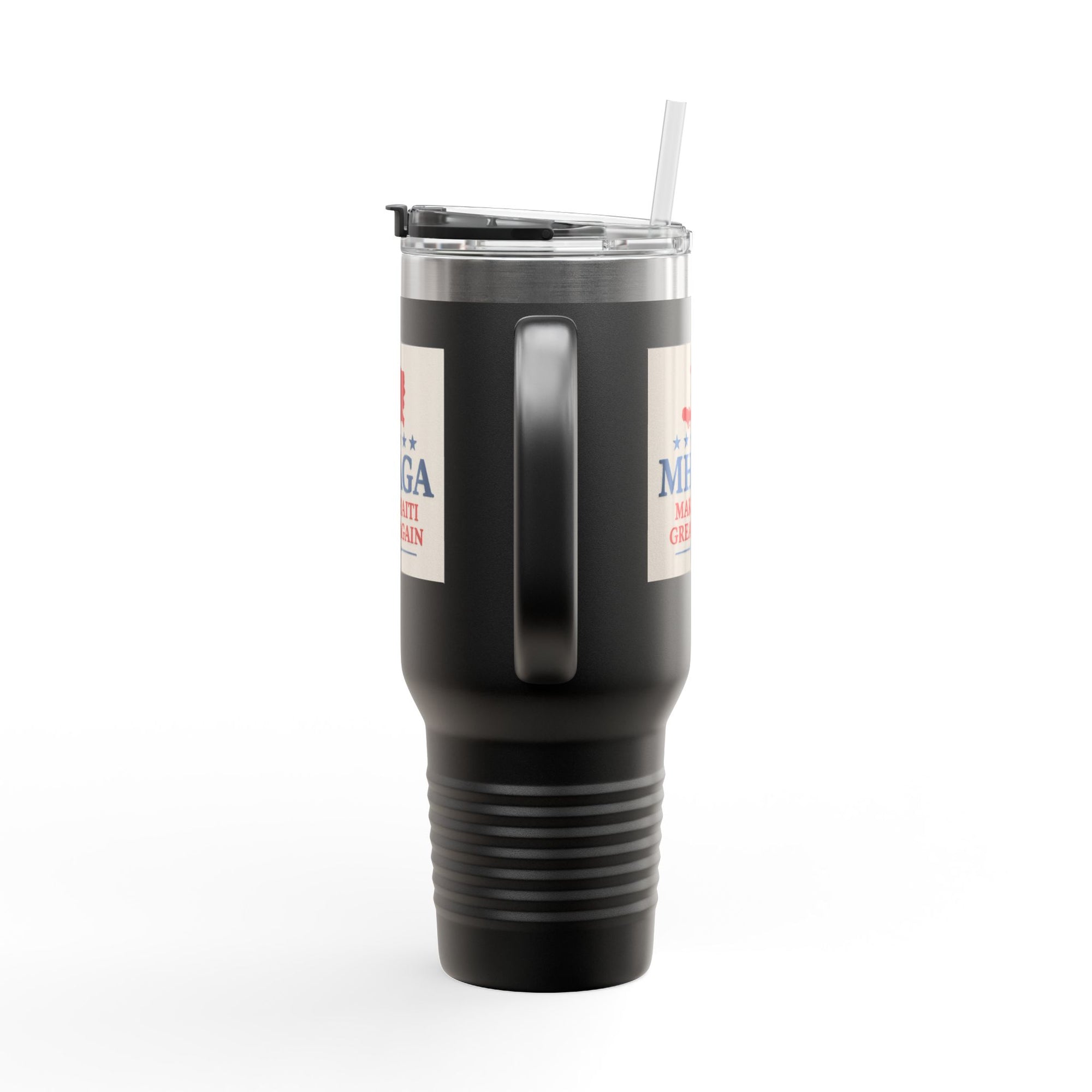 Insulated Travel Mug - MHAGA: Make Haiti Great Again, Perfect for Coffee Lovers, Road Trips, Gifts, 40oz Outdoor Adventure