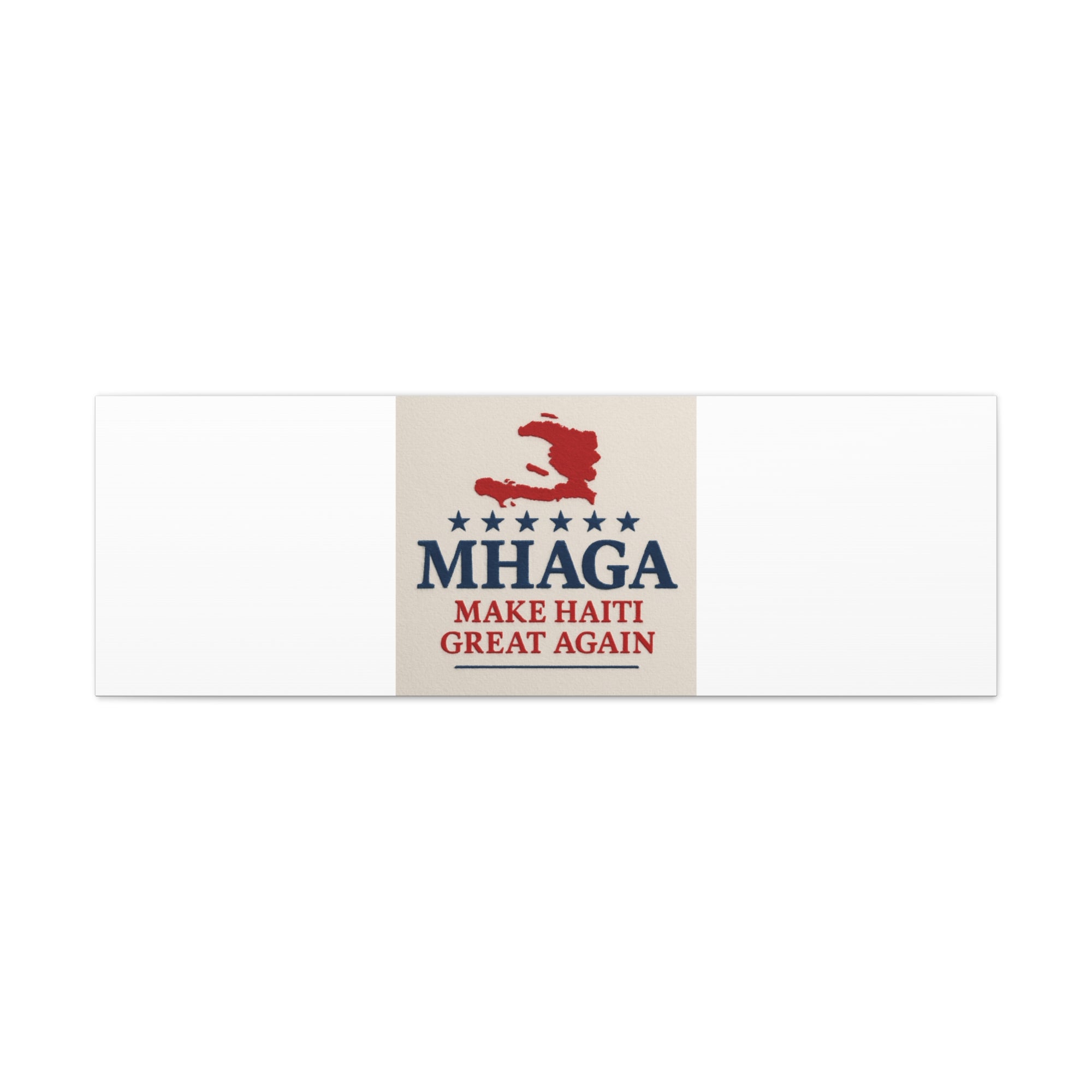 Matte Canvas Wall Art - MHAGA Make Haiti Great Again, Political Decor, Haitian Pride, Home Gallery, Unique Gift Idea