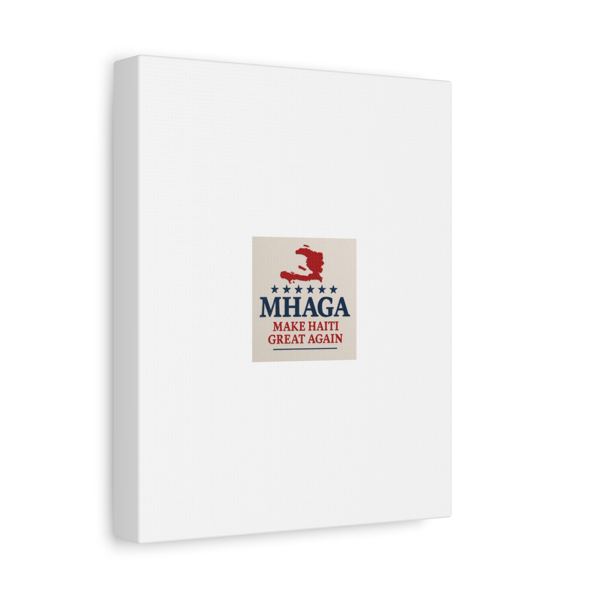 Matte Canvas Wall Art - MHAGA Make Haiti Great Again, Political Decor, Haitian Pride, Home Gallery, Unique Gift Idea