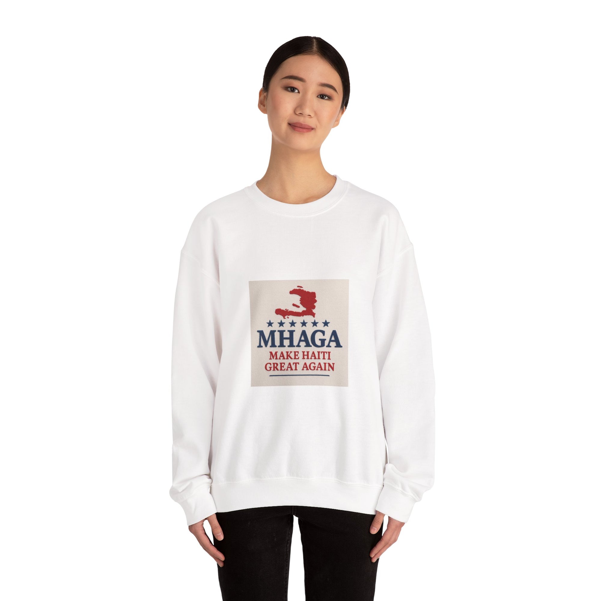 Haitian Pride Crewneck Sweatshirt, Cozy Unisex Pullover, Heritage Apparel, Perfect Gift, Casual Wear for All