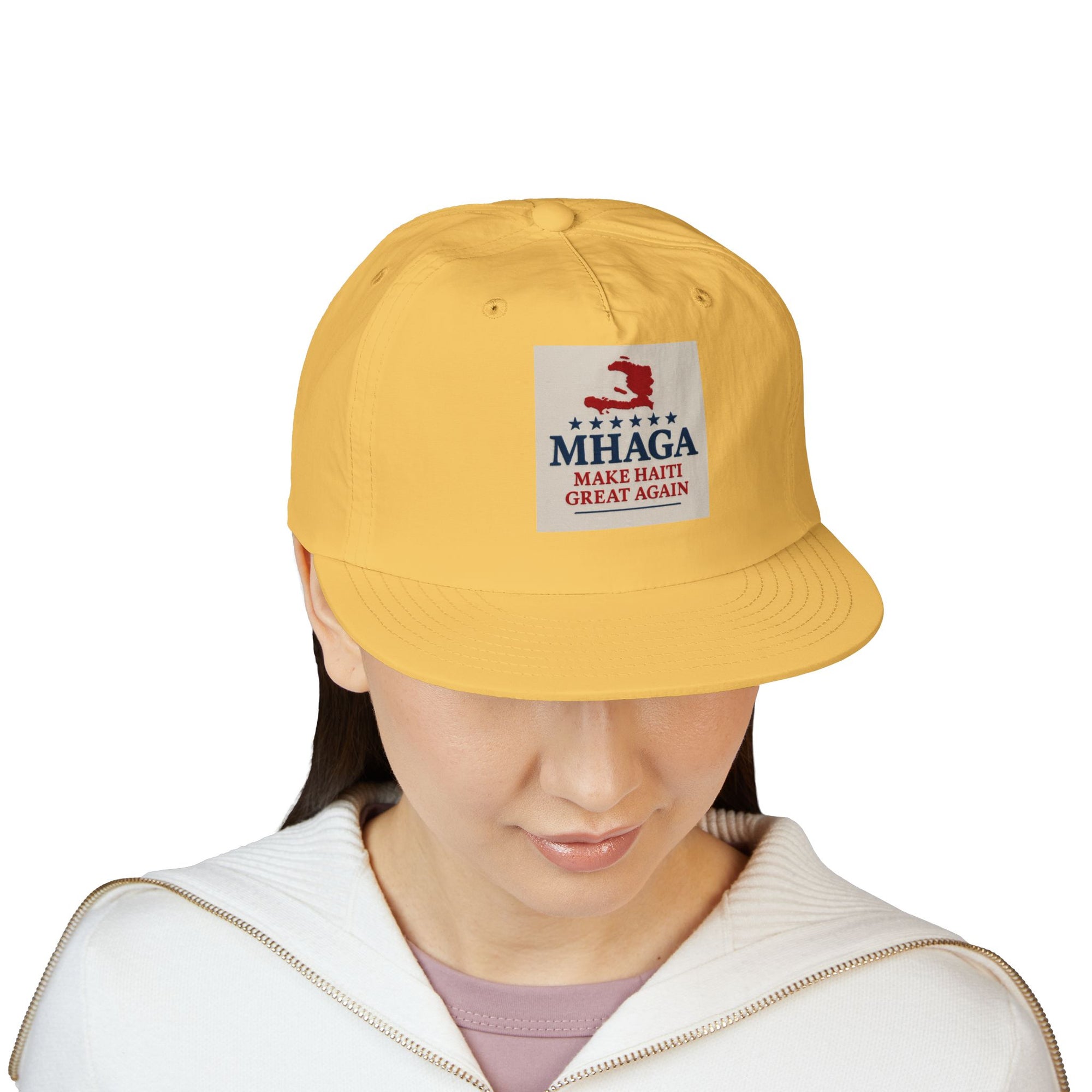 Surf Cap with 'MHAGA - Make Haiti Great Again' Design | Ideal for Beach Days, Casual Outings, Summer Festivals, Travel Adventures, Gift Idea