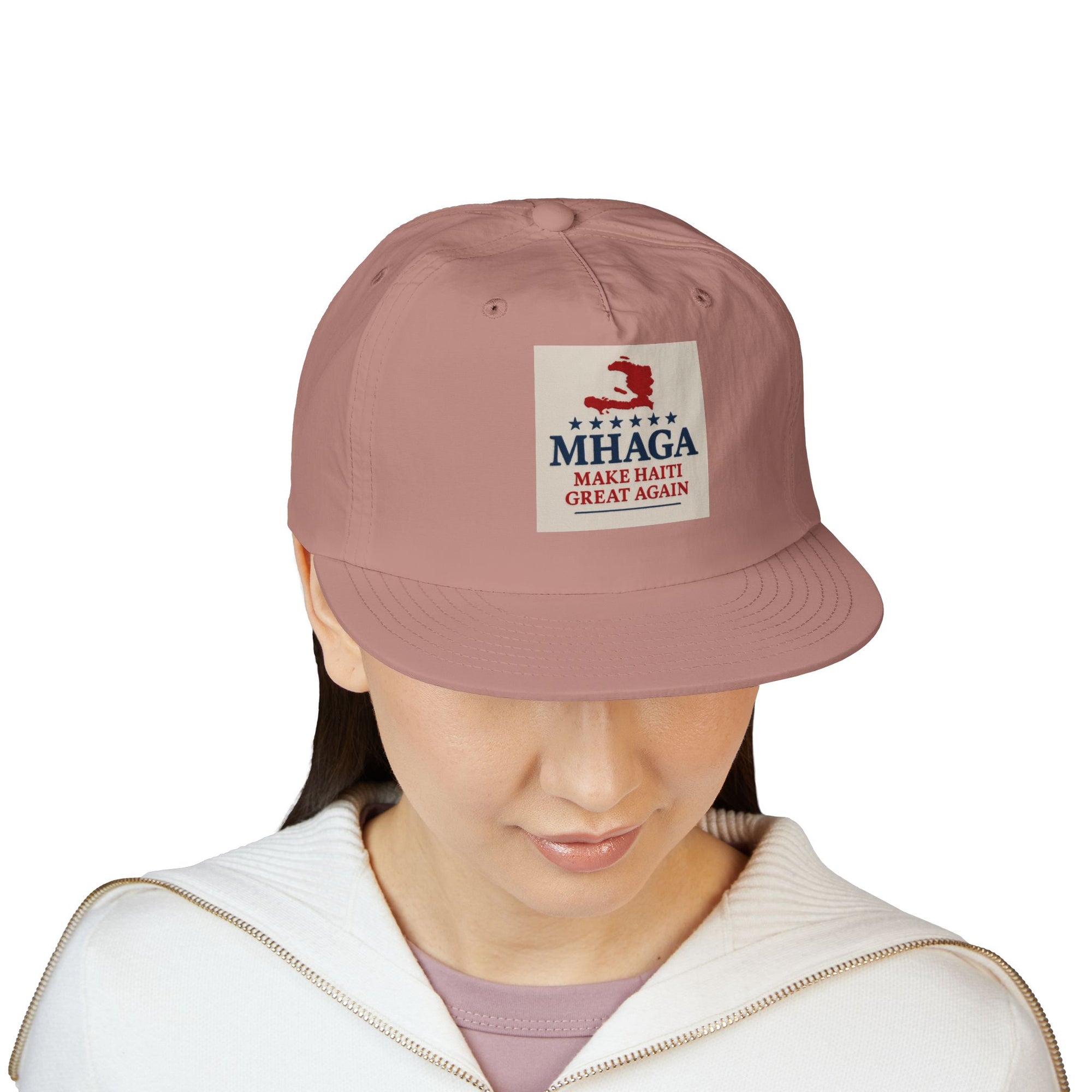 Surf Cap with 'MHAGA - Make Haiti Great Again' Design | Ideal for Beach Days, Casual Outings, Summer Festivals, Travel Adventures, Gift Idea