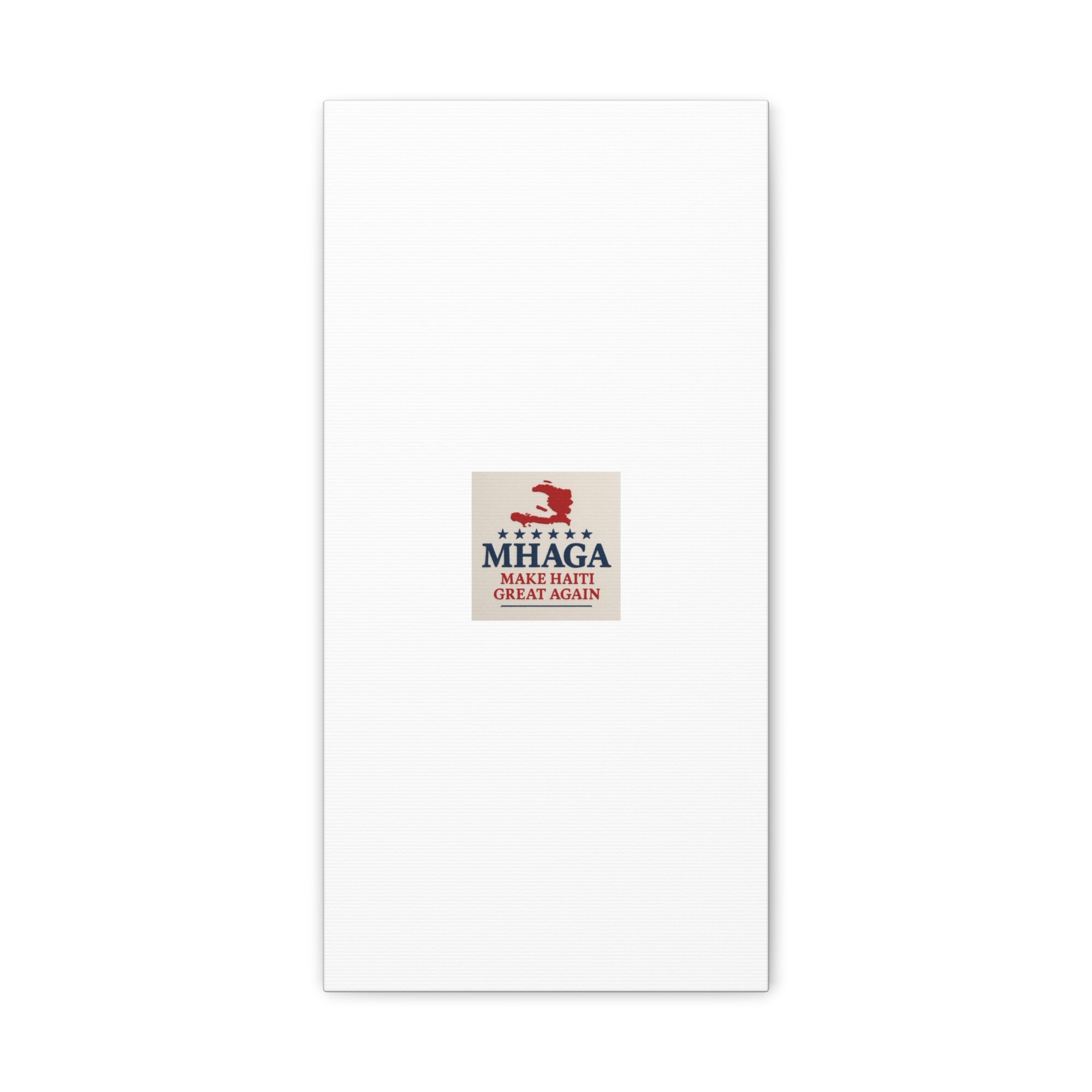 Matte Canvas Wall Art - MHAGA Make Haiti Great Again, Political Decor, Haitian Pride, Home Gallery, Unique Gift Idea