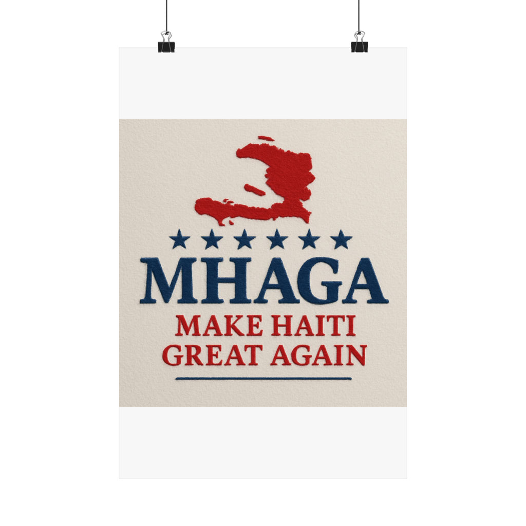 Matte Vertical Posters - Haitian Pride Art, Home Decor, Wall Art, Gift for Activists, Motivational Decor