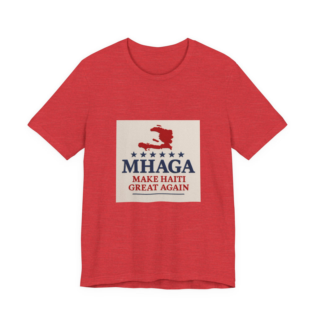 Unisex Jersey Short Sleeve Tee – MHAGA Make Haiti Great Again Shirt, Casual Wear, Gift for Activists, Festival Apparel, Travel Tee