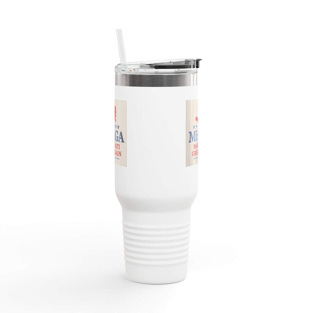Insulated Travel Mug - MHAGA: Make Haiti Great Again, Perfect for Coffee Lovers, Road Trips, Gifts, 40oz Outdoor Adventure