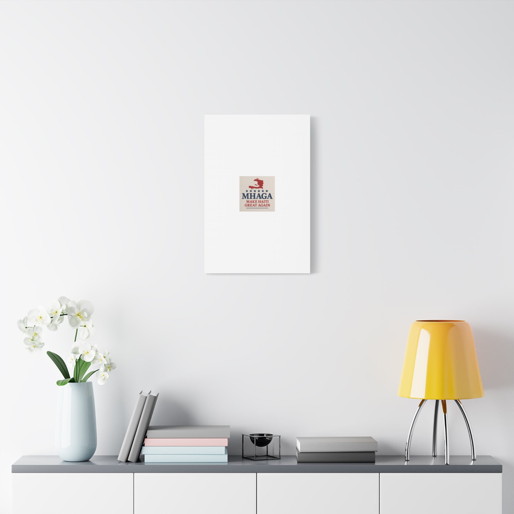 Matte Canvas Wall Art - MHAGA Make Haiti Great Again, Political Decor, Haitian Pride, Home Gallery, Unique Gift Idea