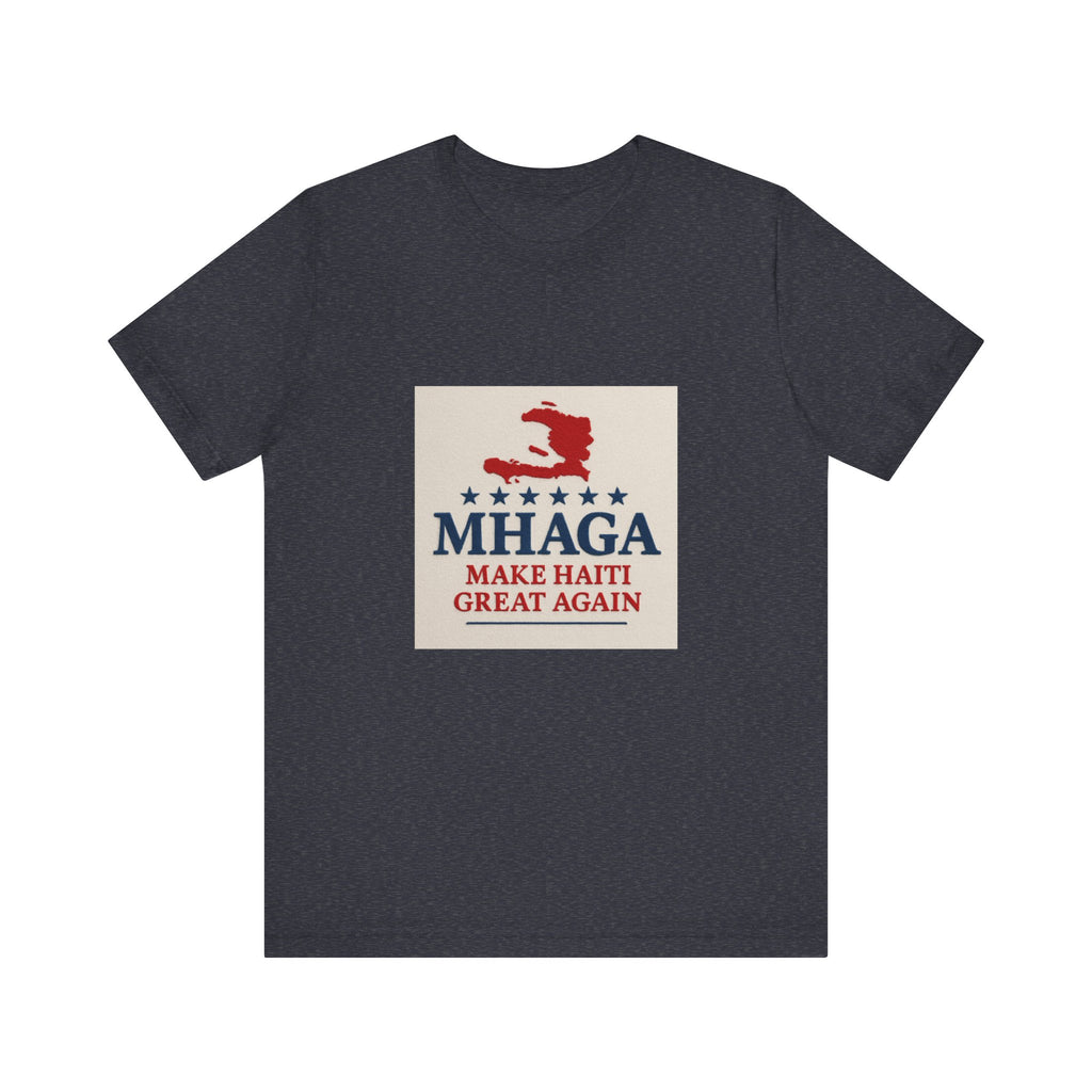 Unisex Jersey Short Sleeve Tee – MHAGA Make Haiti Great Again Shirt, Casual Wear, Gift for Activists, Festival Apparel, Travel Tee