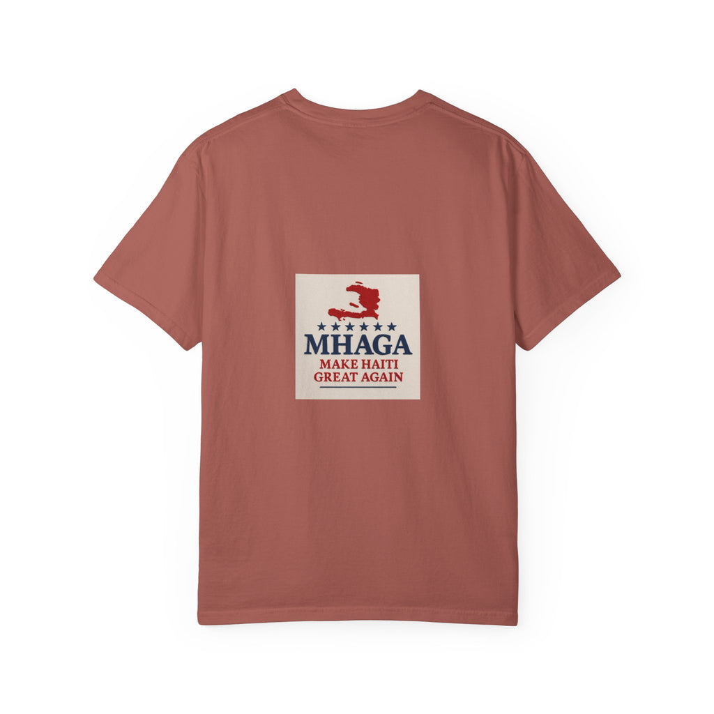Unisex Garment-Dyed T-shirt: Make Haiti Great Again, Casual Tee, Cultural Pride Shirt, Gift for Activists, Haiti Heritage Apparel