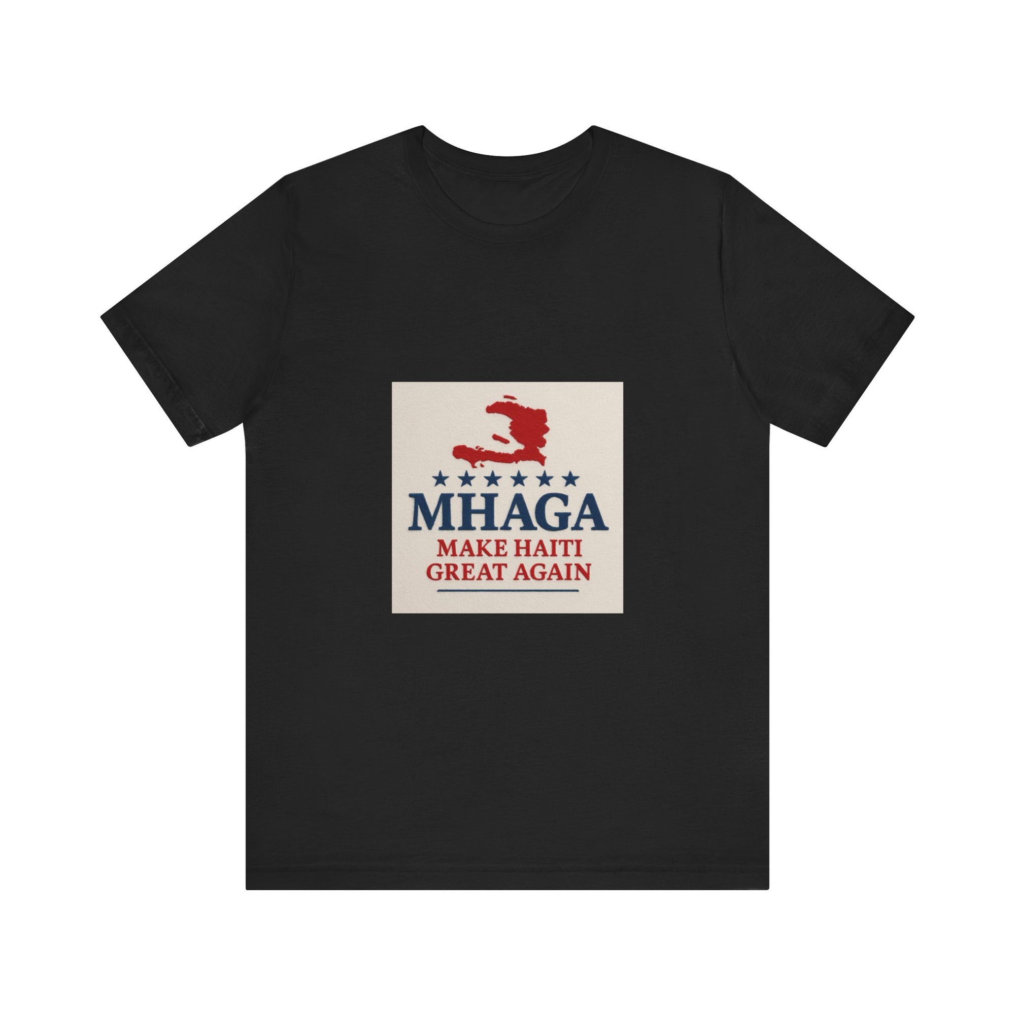Patriotic Short Sleeve Tee, Unisex Jersey T-Shirt for Summer Celebrations, Haiti Pride, Casual Wear, Gift Idea for Holidays