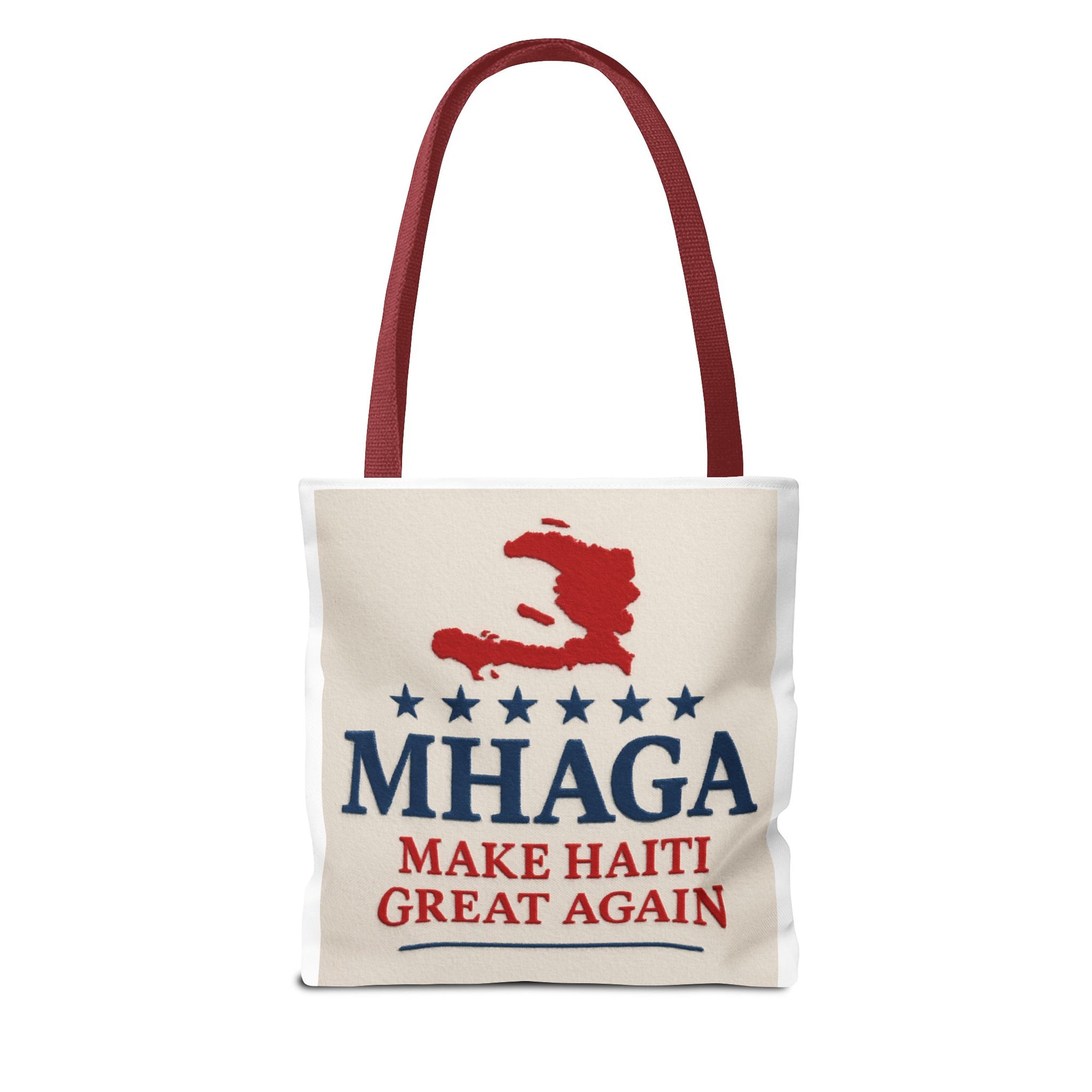 Patriotic Haiti Tote Bag, Make Haiti Great Again, Canvas Shopping Bag, Eco-Friendly Gift, Travel Bag, Statement Tote
