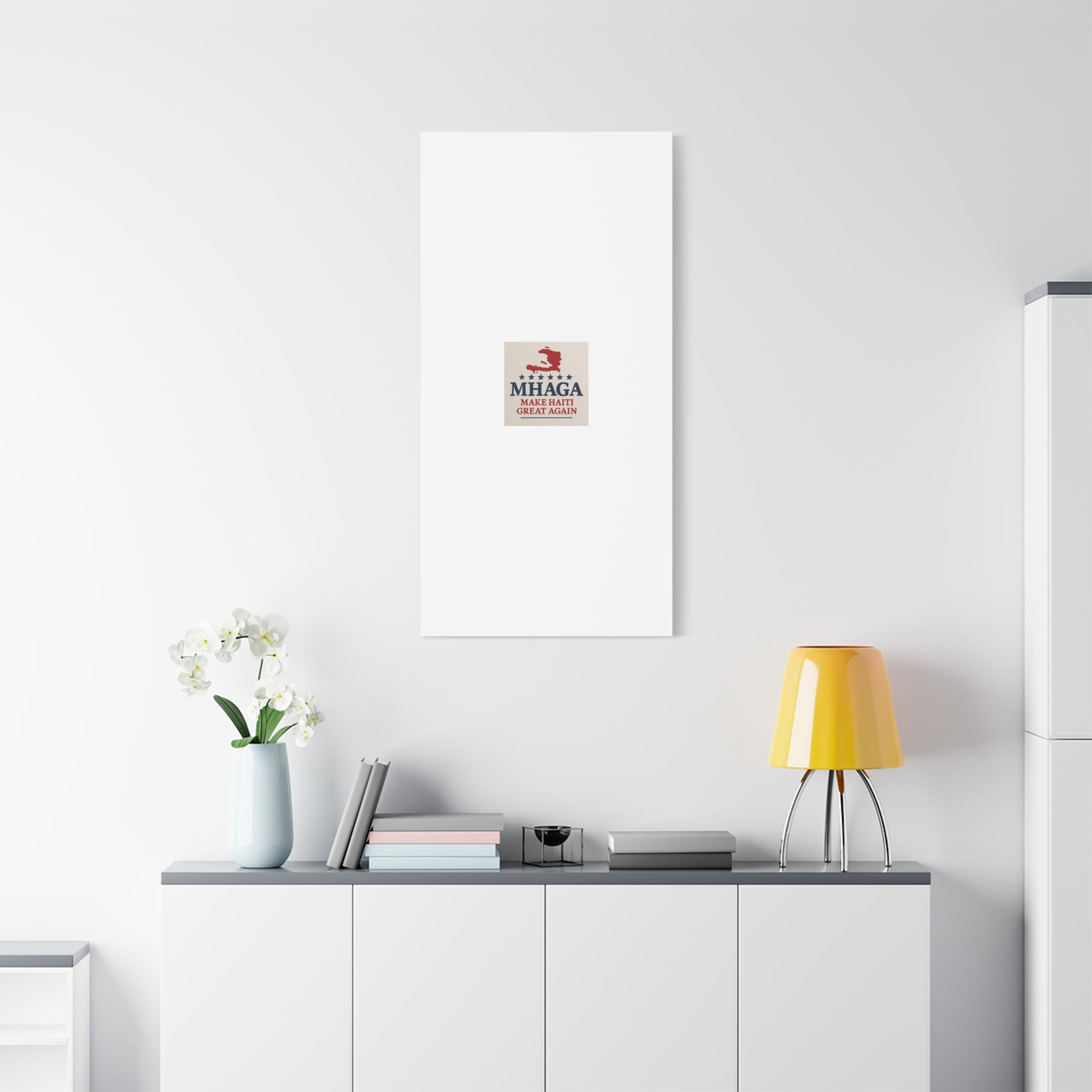 Matte Canvas Wall Art - MHAGA Make Haiti Great Again, Political Decor, Haitian Pride, Home Gallery, Unique Gift Idea