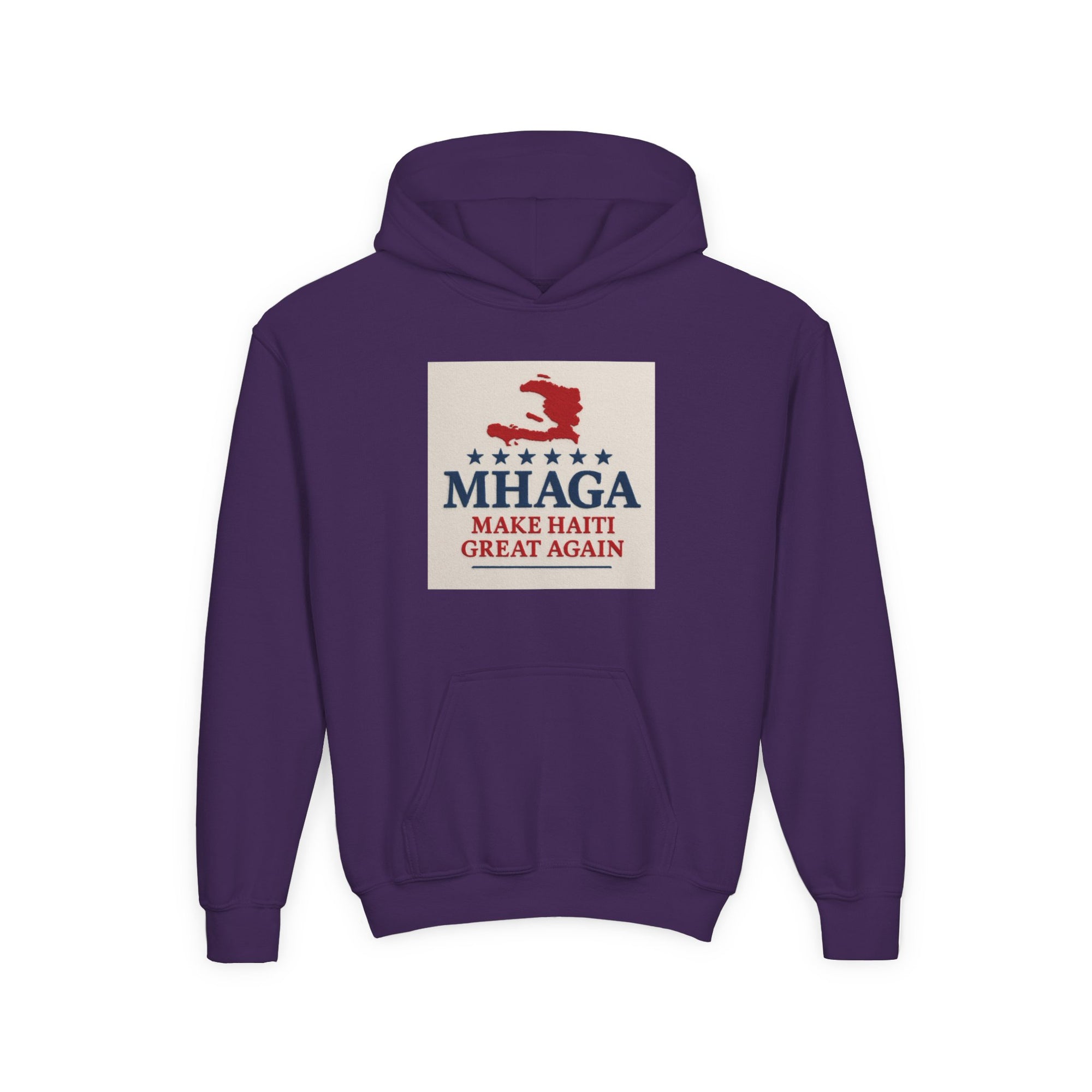 Youth Hooded Sweatshirt with 'Make Haiti Great Again' Design - Cozy, Trendy Hoodie for Youth, Perfect Gift for Holidays, Casual Wear, [...]