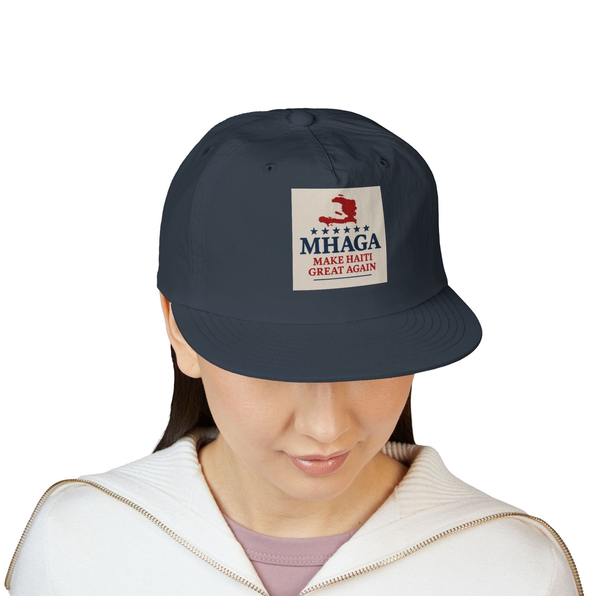 Surf Cap with 'MHAGA - Make Haiti Great Again' Design | Ideal for Beach Days, Casual Outings, Summer Festivals, Travel Adventures, Gift Idea