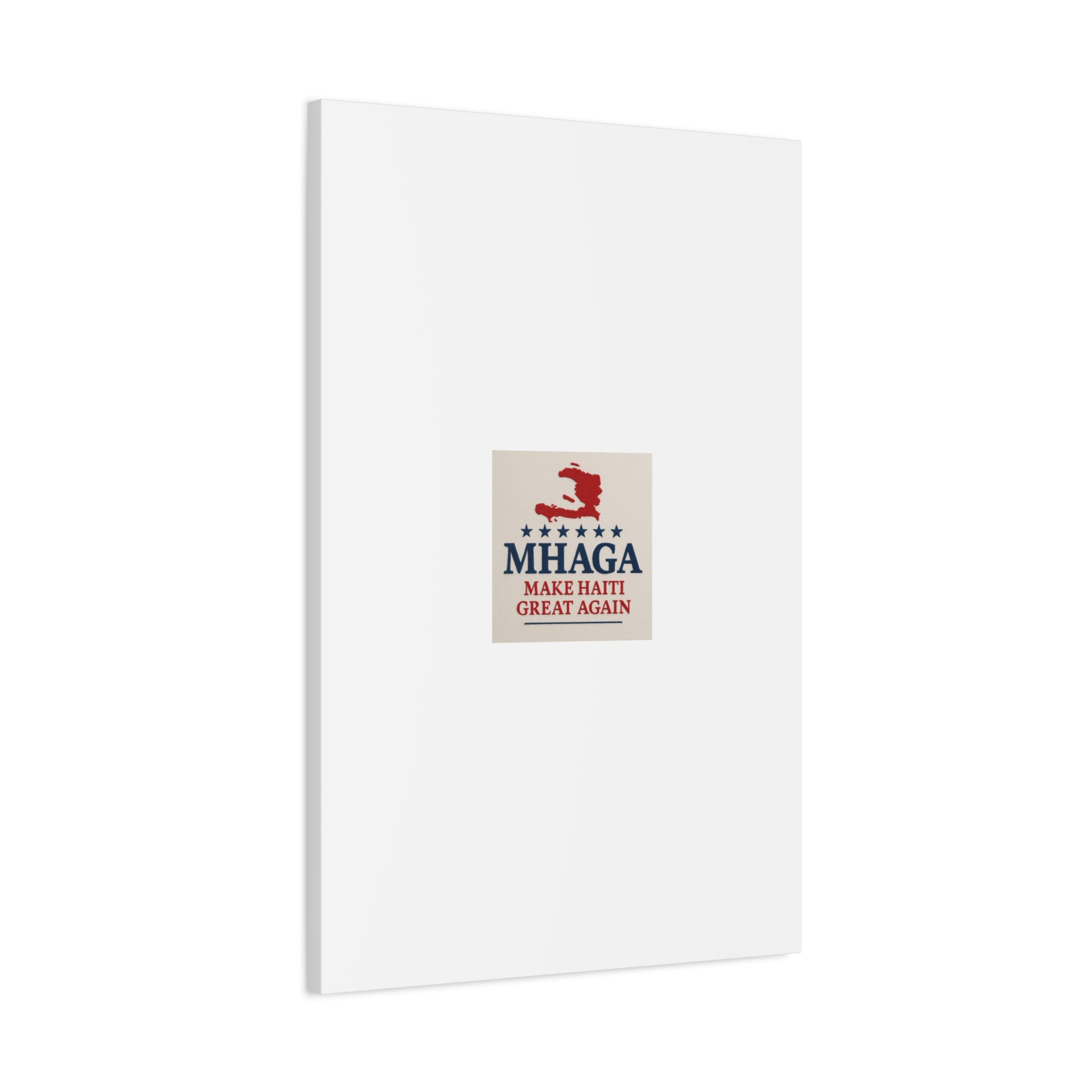 Matte Canvas Wall Art - MHAGA Make Haiti Great Again, Political Decor, Haitian Pride, Home Gallery, Unique Gift Idea