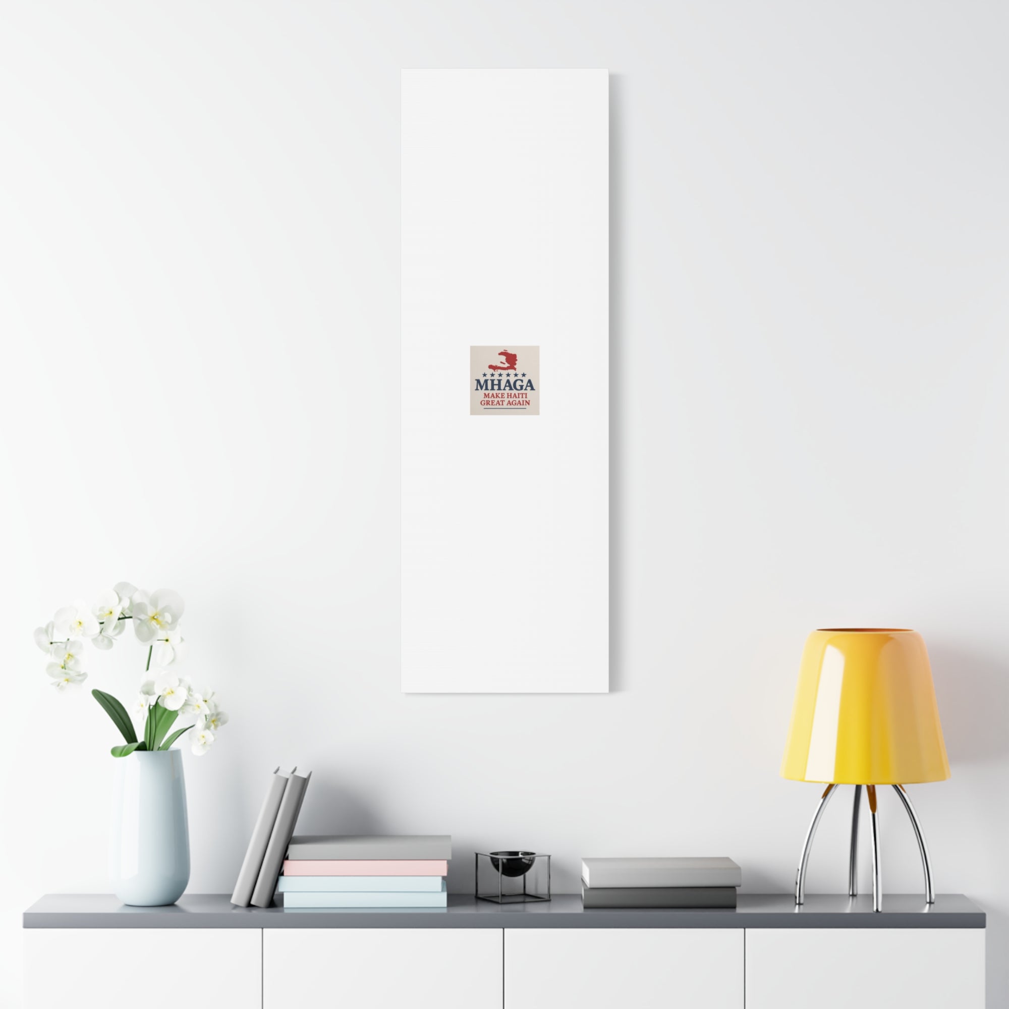 Matte Canvas Wall Art - MHAGA Make Haiti Great Again, Political Decor, Haitian Pride, Home Gallery, Unique Gift Idea