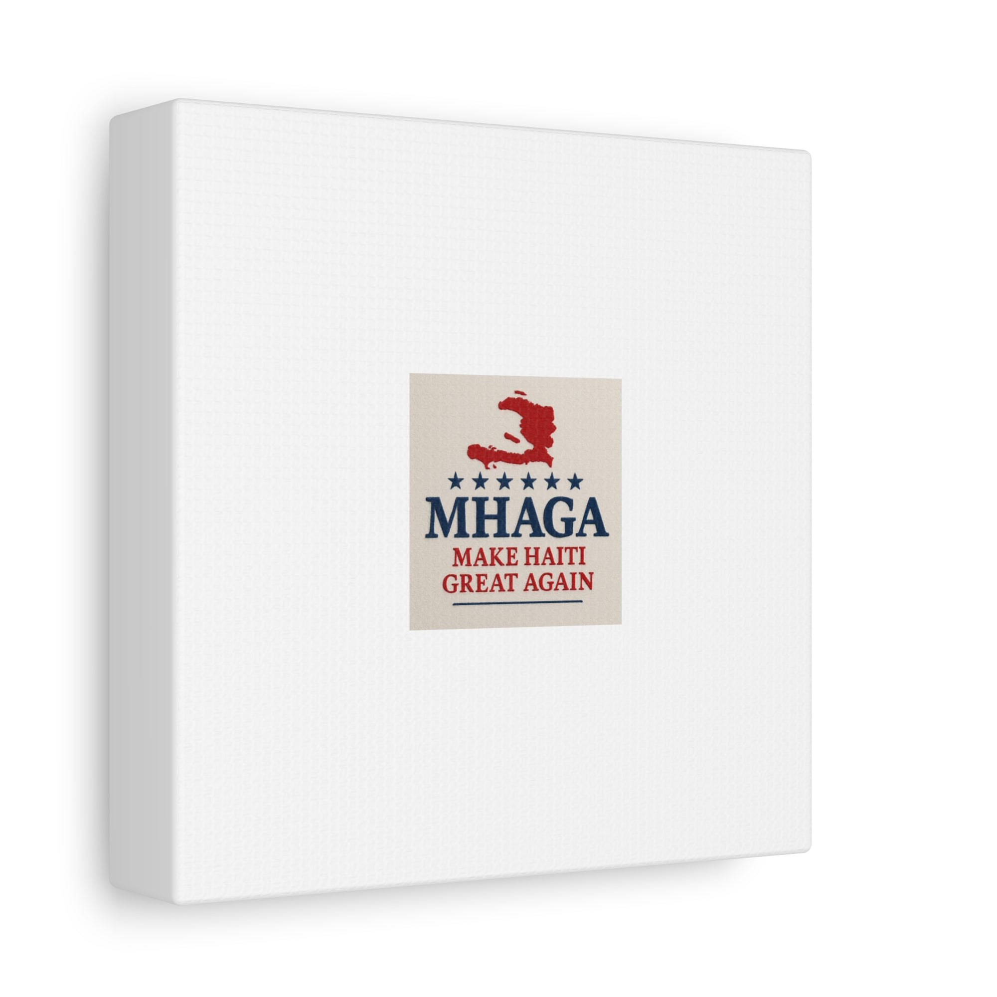 Matte Canvas Wall Art - MHAGA Make Haiti Great Again, Political Decor, Haitian Pride, Home Gallery, Unique Gift Idea
