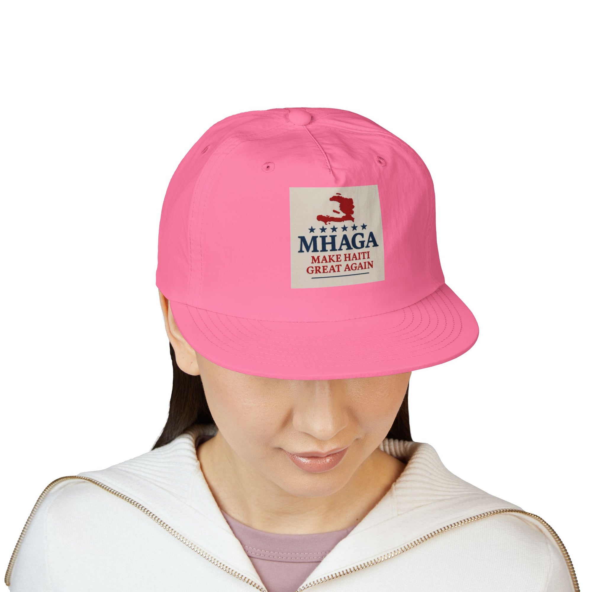 Surf Cap with 'MHAGA - Make Haiti Great Again' Design | Ideal for Beach Days, Casual Outings, Summer Festivals, Travel Adventures, Gift Idea