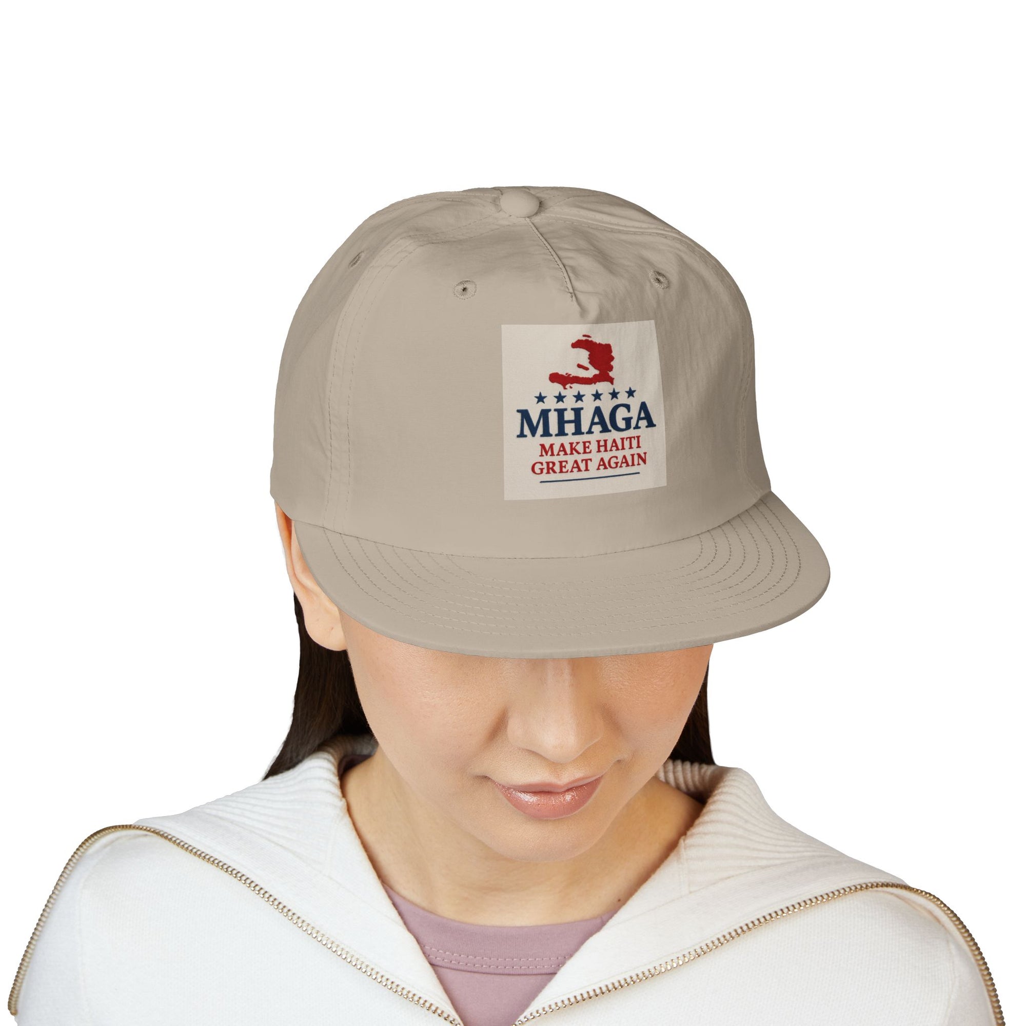Surf Cap with 'MHAGA - Make Haiti Great Again' Design | Ideal for Beach Days, Casual Outings, Summer Festivals, Travel Adventures, Gift Idea