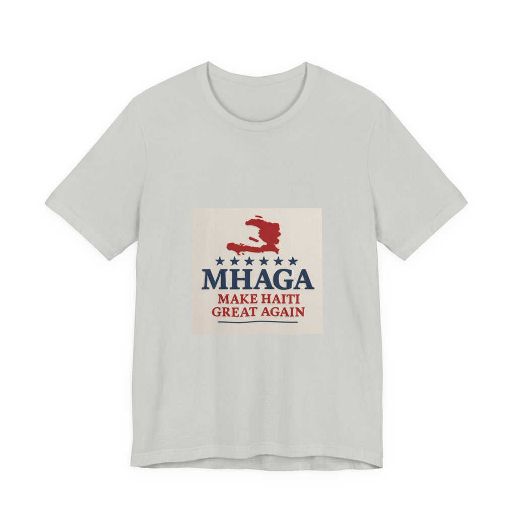 Patriotic Short Sleeve Tee, Unisex Jersey T-Shirt for Summer Celebrations, Haiti Pride, Casual Wear, Gift Idea for Holidays