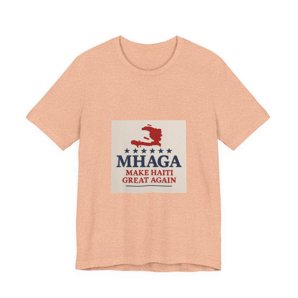 Patriotic Short Sleeve Tee, Unisex Jersey T-Shirt for Summer Celebrations, Haiti Pride, Casual Wear, Gift Idea for Holidays