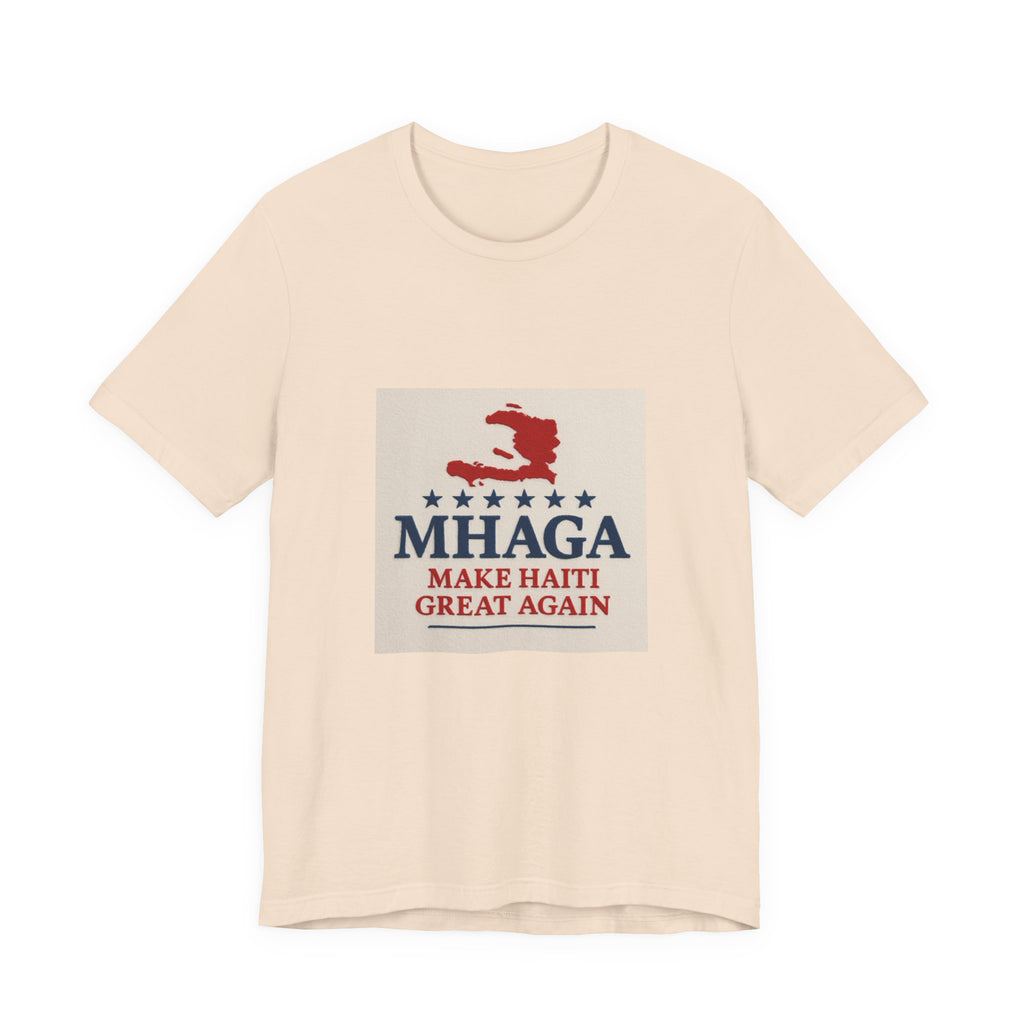 Unisex Jersey Short Sleeve Tee – MHAGA Make Haiti Great Again Shirt, Casual Wear, Gift for Activists, Festival Apparel, Travel Tee