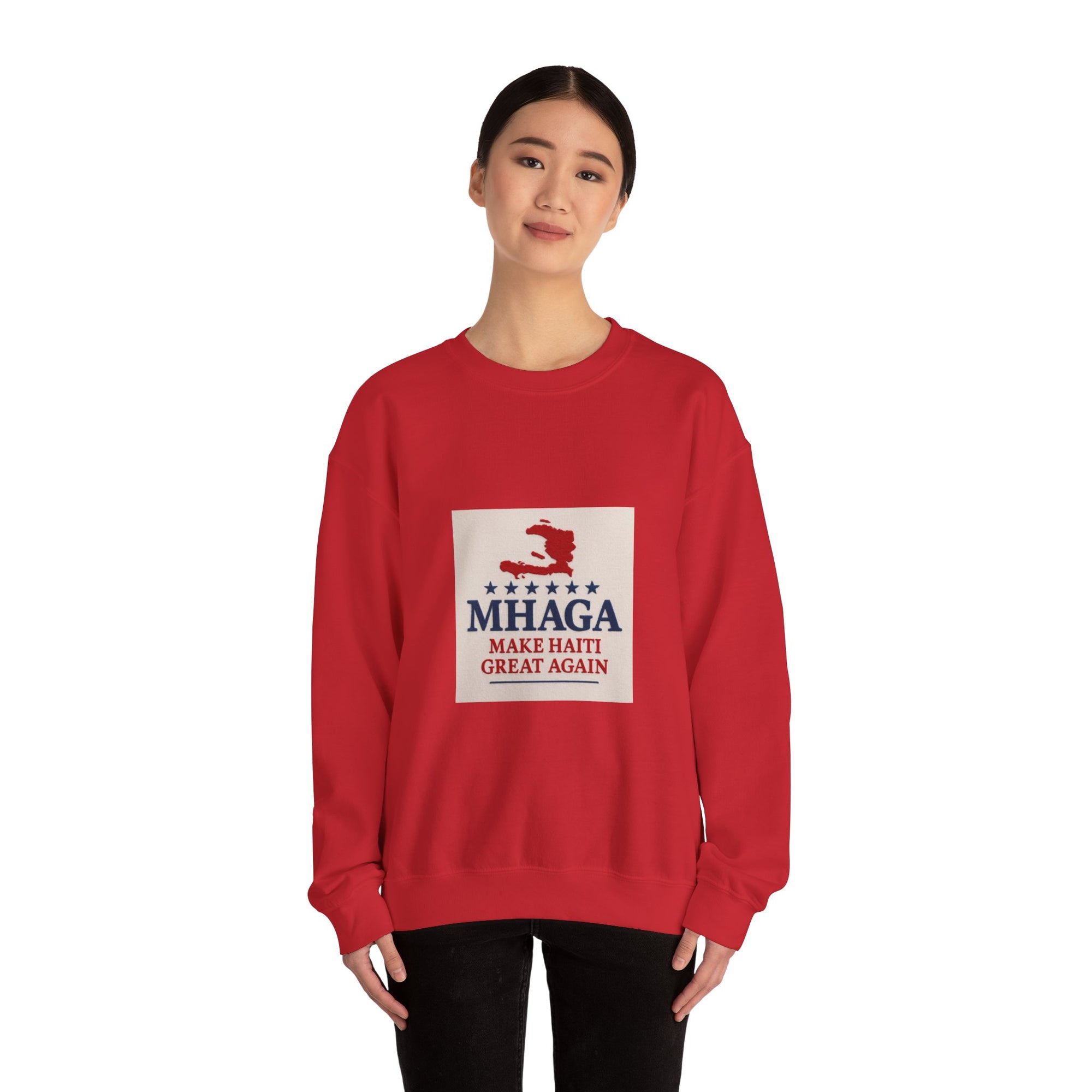 Haitian Pride Crewneck Sweatshirt, Cozy Unisex Pullover, Heritage Apparel, Perfect Gift, Casual Wear for All
