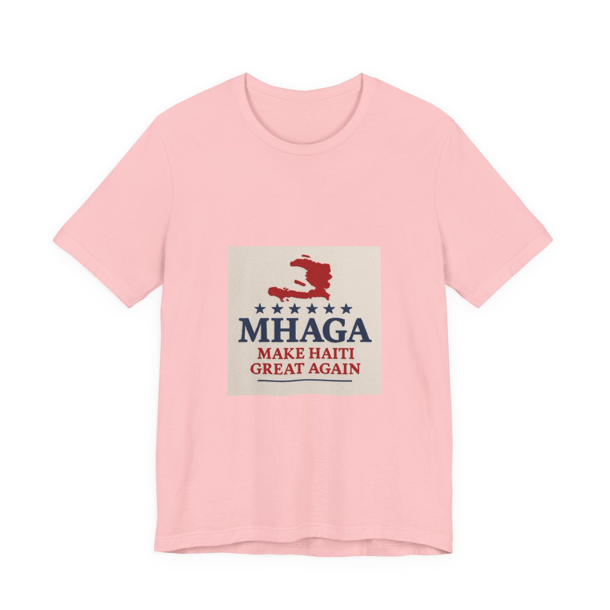 Patriotic Short Sleeve Tee, Unisex Jersey T-Shirt for Summer Celebrations, Haiti Pride, Casual Wear, Gift Idea for Holidays
