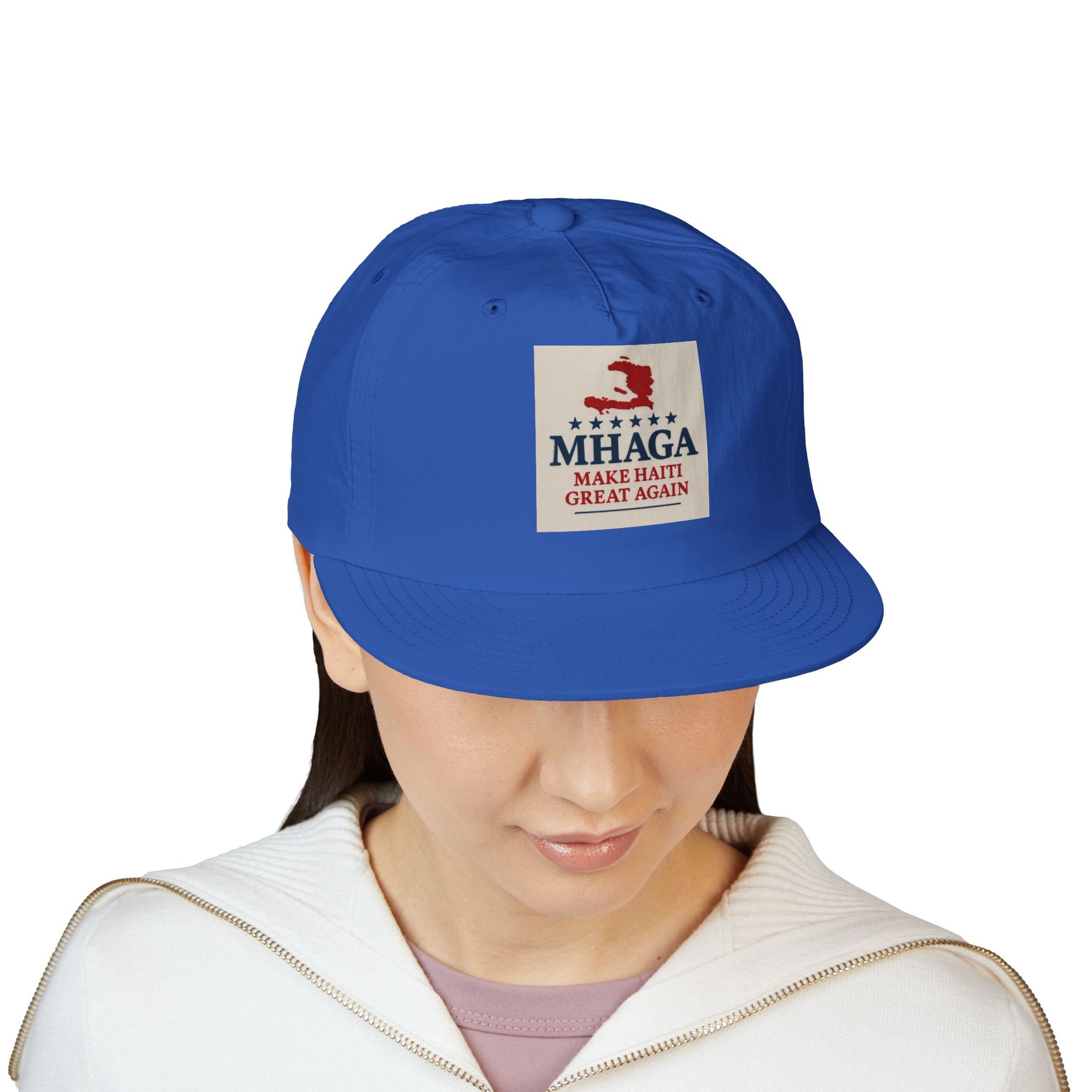 Surf Cap with 'MHAGA - Make Haiti Great Again' Design | Ideal for Beach Days, Casual Outings, Summer Festivals, Travel Adventures, Gift Idea