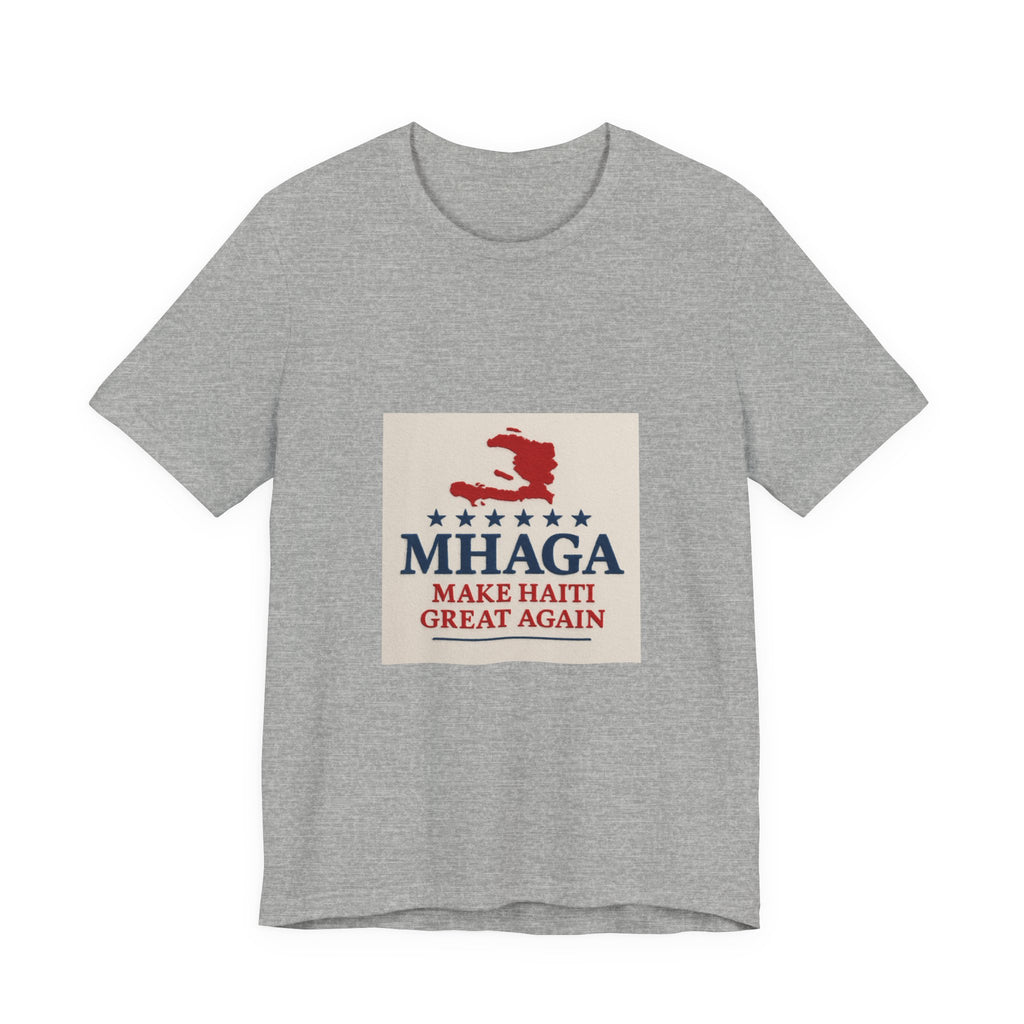 Patriotic Short Sleeve Tee, Unisex Jersey T-Shirt for Summer Celebrations, Haiti Pride, Casual Wear, Gift Idea for Holidays