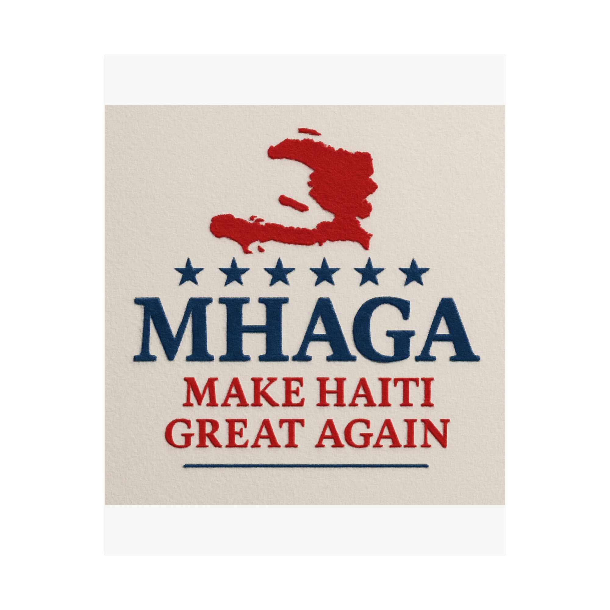 Matte Vertical Posters - Haitian Pride Art, Home Decor, Wall Art, Gift for Activists, Motivational Decor