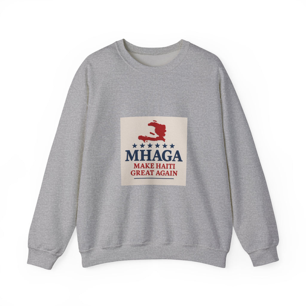 Haitian Pride Crewneck Sweatshirt, Cozy Unisex Pullover, Heritage Apparel, Perfect Gift, Casual Wear for All