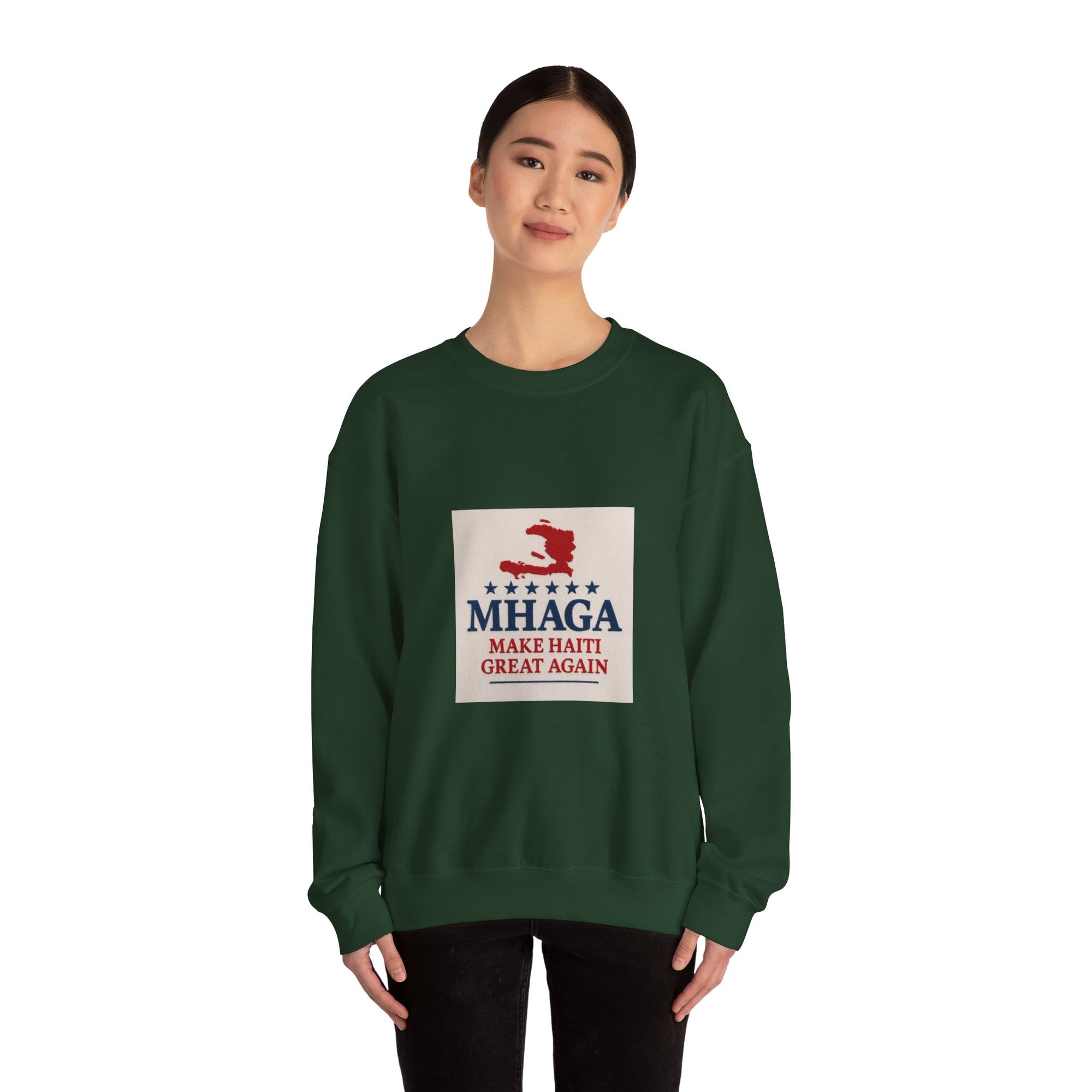 Haitian Pride Crewneck Sweatshirt, Cozy Unisex Pullover, Heritage Apparel, Perfect Gift, Casual Wear for All