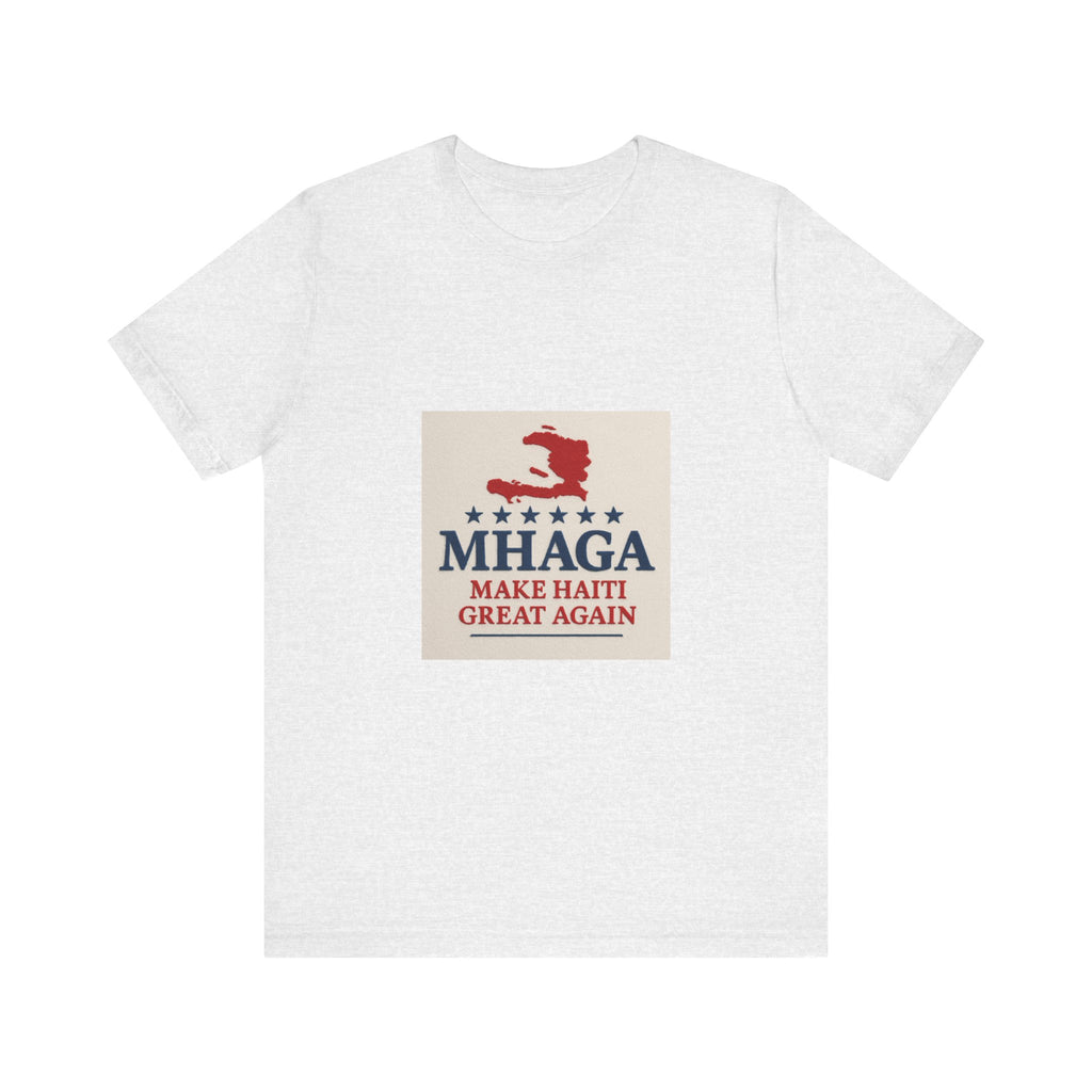 Patriotic Short Sleeve Tee, Unisex Jersey T-Shirt for Summer Celebrations, Haiti Pride, Casual Wear, Gift Idea for Holidays