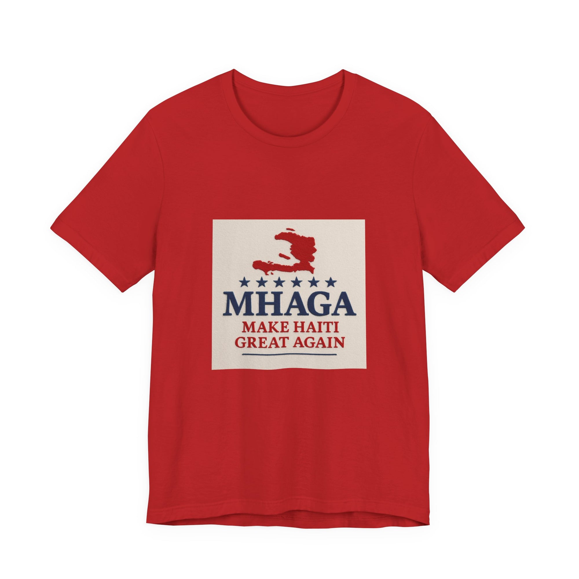 Unisex Jersey Short Sleeve Tee – MHAGA Make Haiti Great Again Shirt, Casual Wear, Gift for Activists, Festival Apparel, Travel Tee