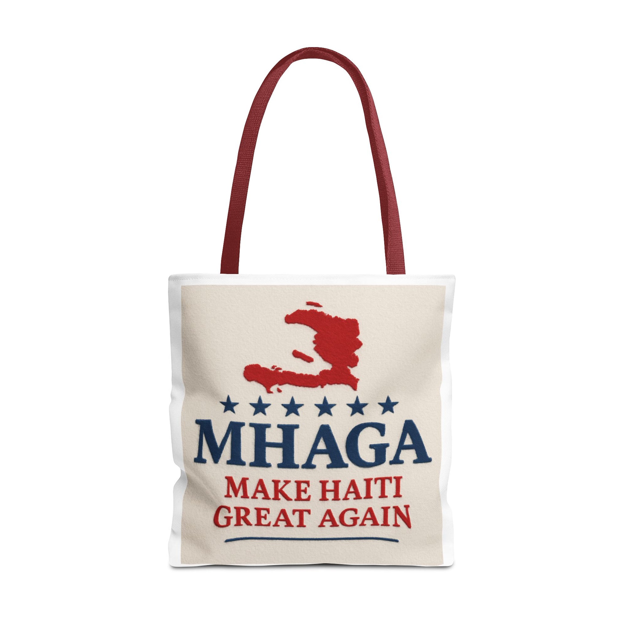 Patriotic Haiti Tote Bag, Make Haiti Great Again, Canvas Shopping Bag, Eco-Friendly Gift, Travel Bag, Statement Tote