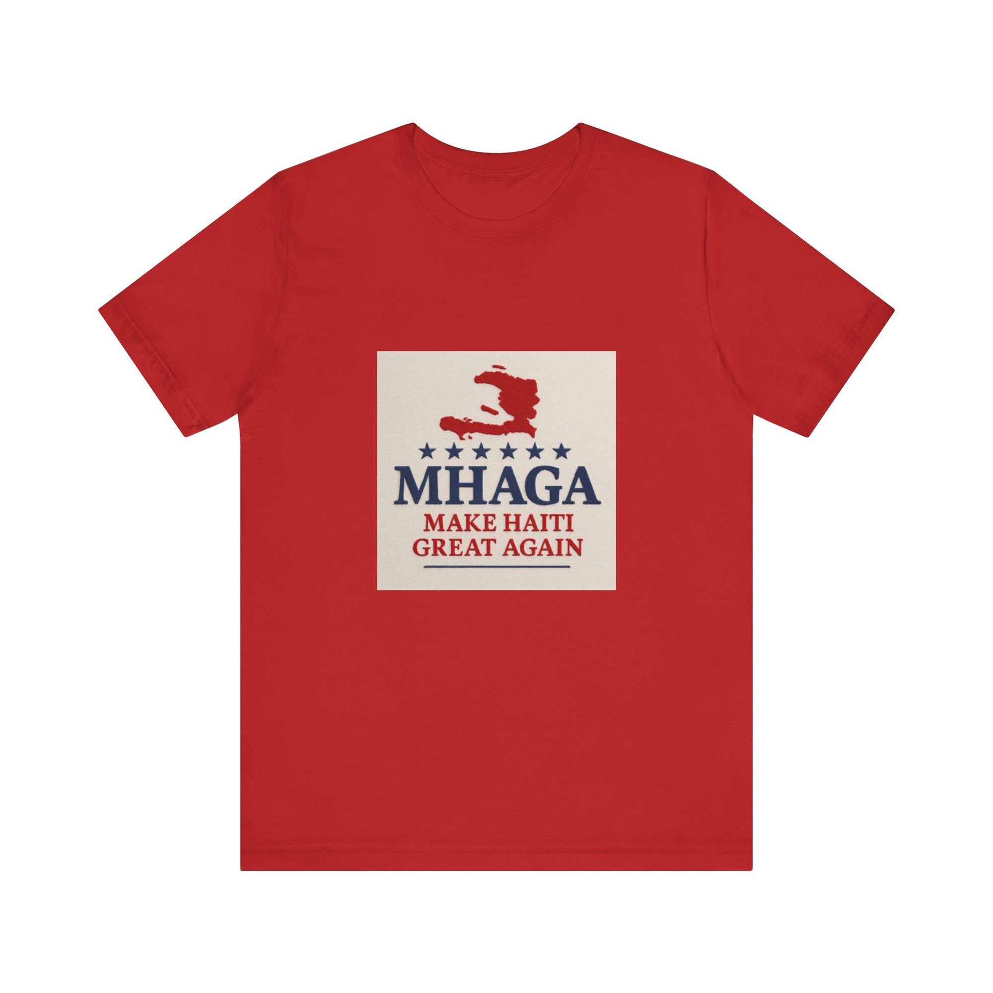 Unisex Jersey Short Sleeve Tee – MHAGA Make Haiti Great Again Shirt, Casual Wear, Gift for Activists, Festival Apparel, Travel Tee