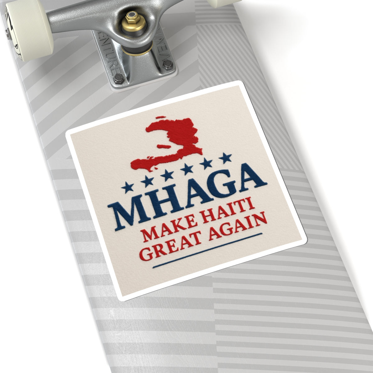 Kiss-Cut Stickers - MHAGA Make Haiti Great Again, Vinyl Decal, Laptop Stickers, Haitian Pride, Gift for Activists, Travel Mementos