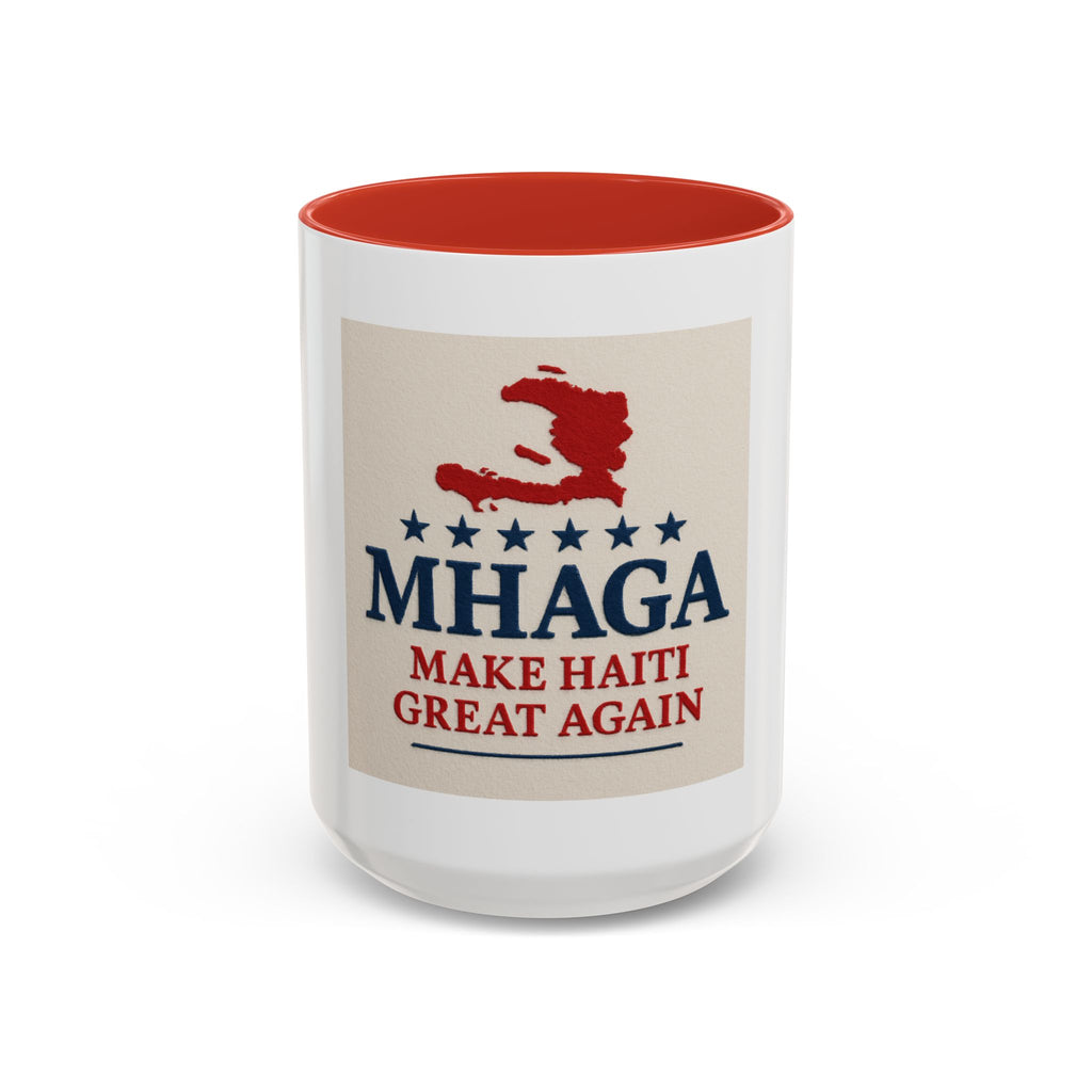 Patriotic Coffee Mug - MHAGA (Make Haiti Great Again) | Unique Gift for Coffee Lovers, Haitian Pride, Political Humor