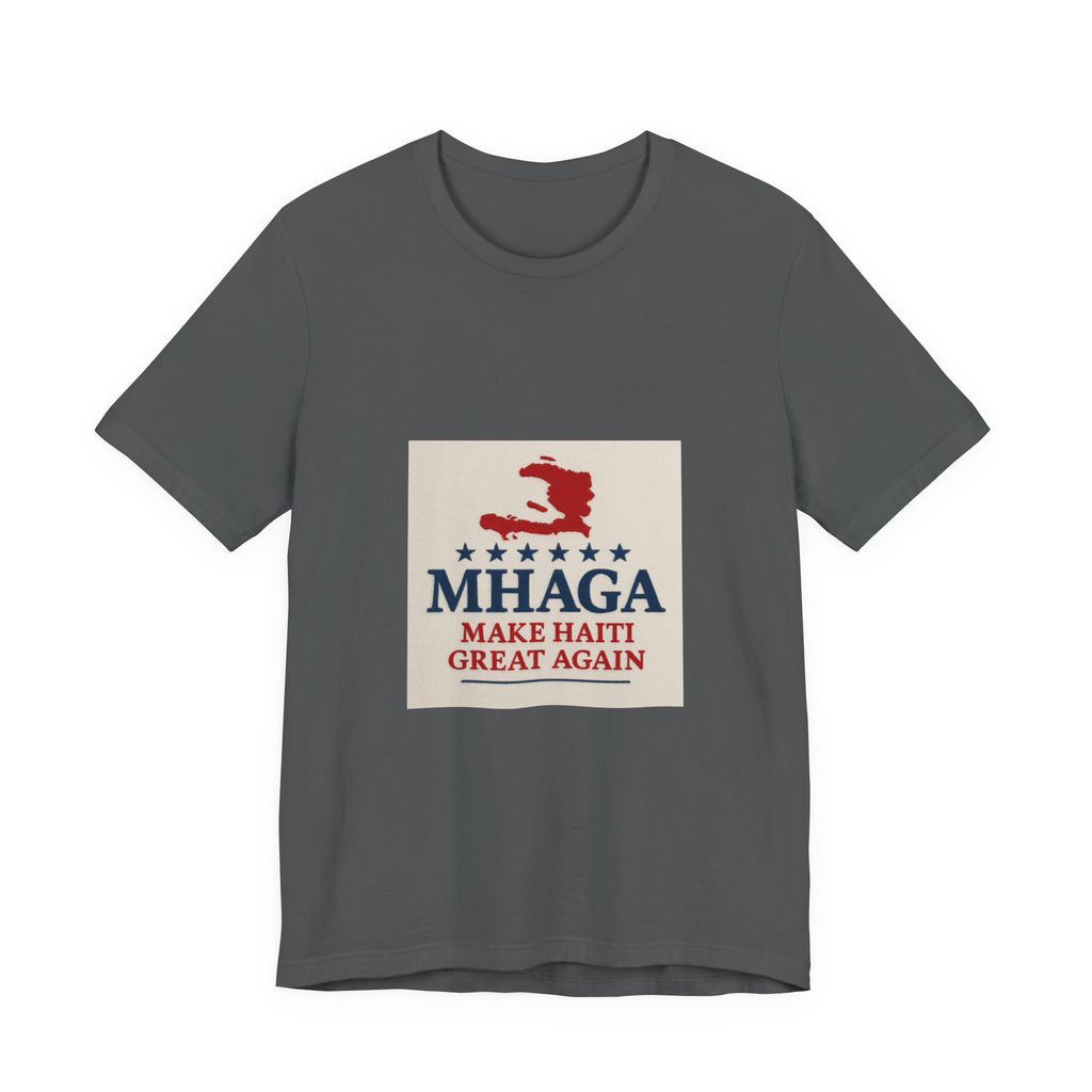 Patriotic Short Sleeve Tee, Unisex Jersey T-Shirt for Summer Celebrations, Haiti Pride, Casual Wear, Gift Idea for Holidays